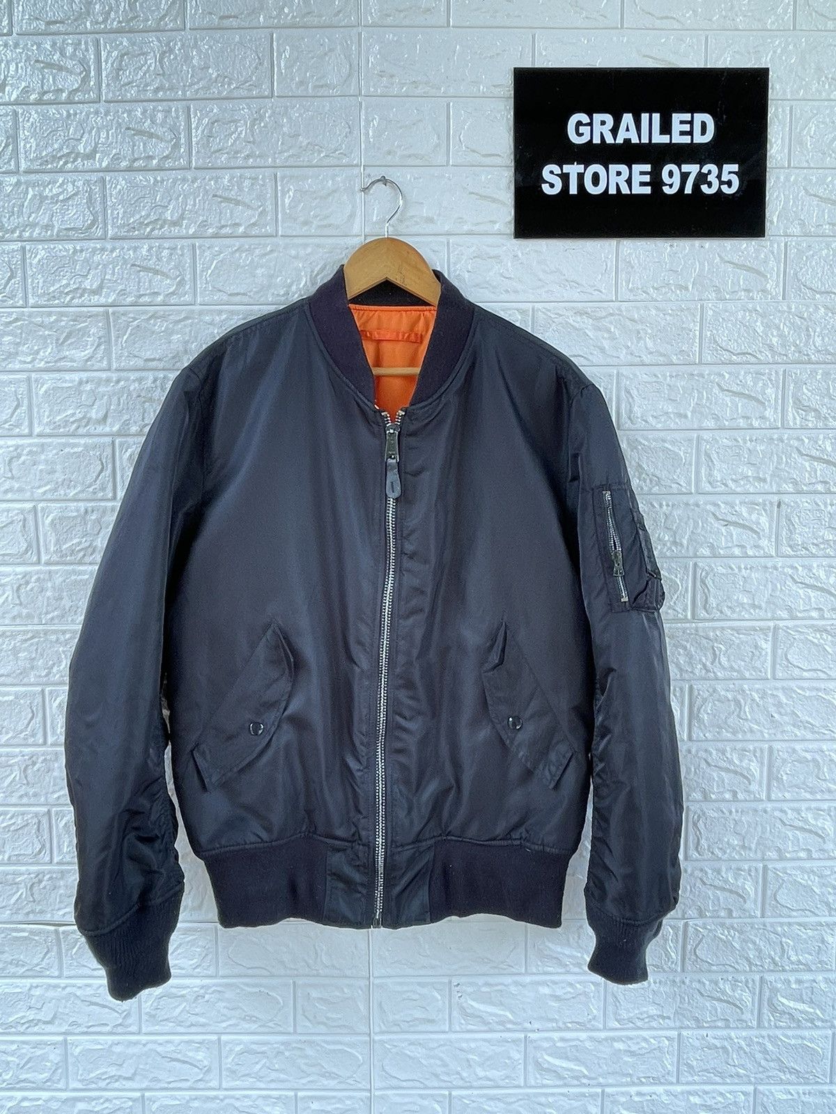 Alpha Industries × Made In Usa × Vintage Vintage 90s Alpha