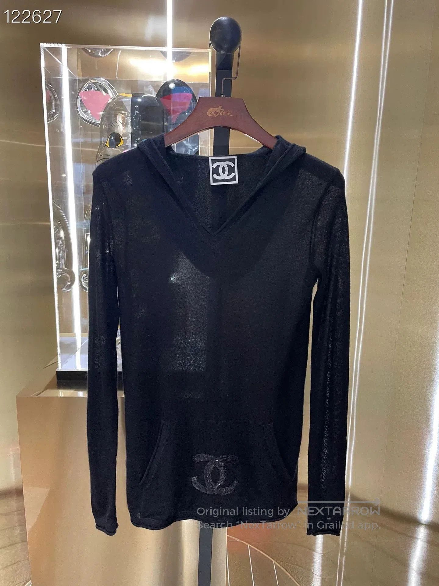 Chanel Chanel Vintage Black Cashmere Hoodie. Size S / US 4 / IT 40 - 1 Thumbnail