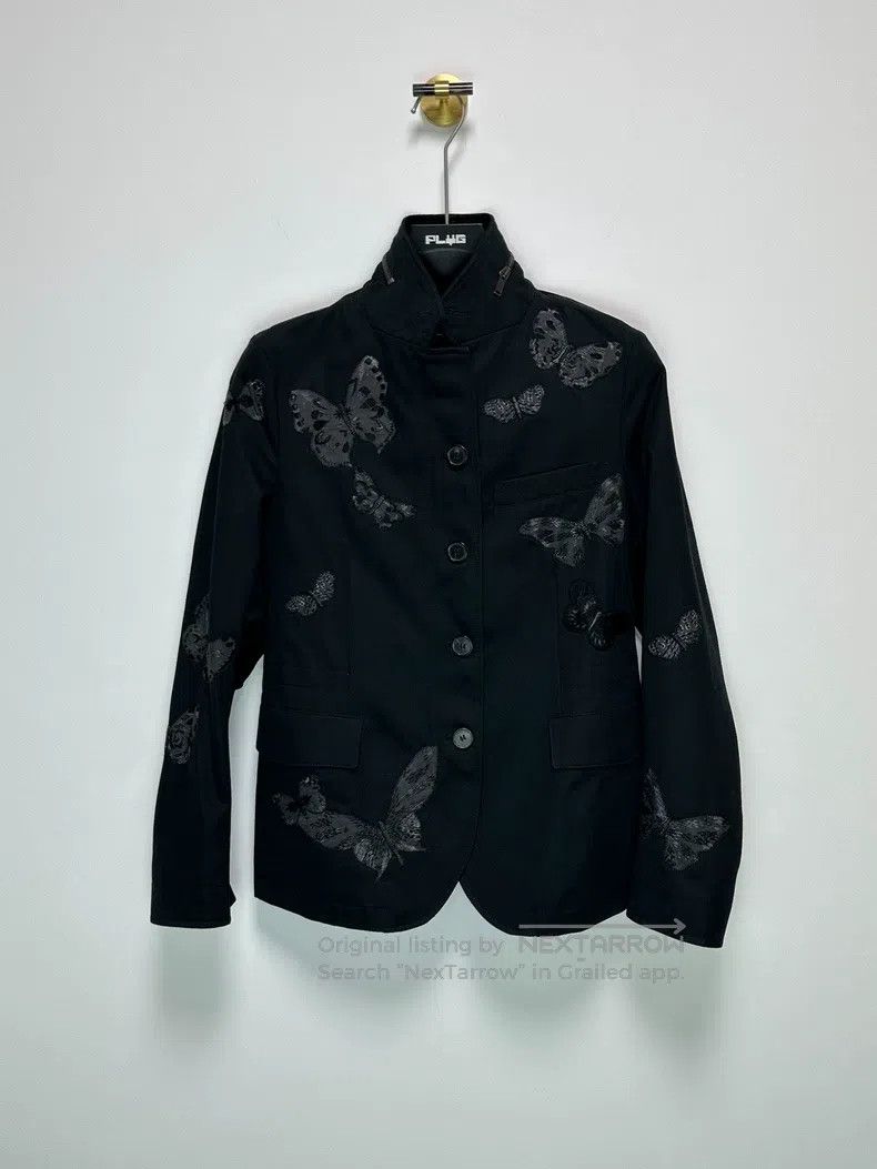 Valentino Valentino Black embroidered butterfly jacket Size US M / EU 48-50 / 2 - 6 Thumbnail