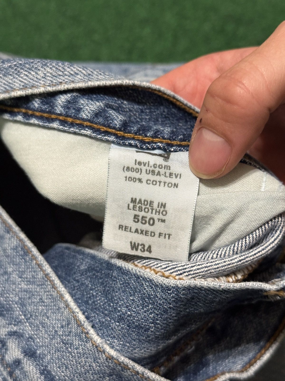Levi's Y2K Levi’s 550 Relaxed Fit Baggy Jorts Grunge Denim Shorts Size US 34 / EU 50 - 4 Thumbnail