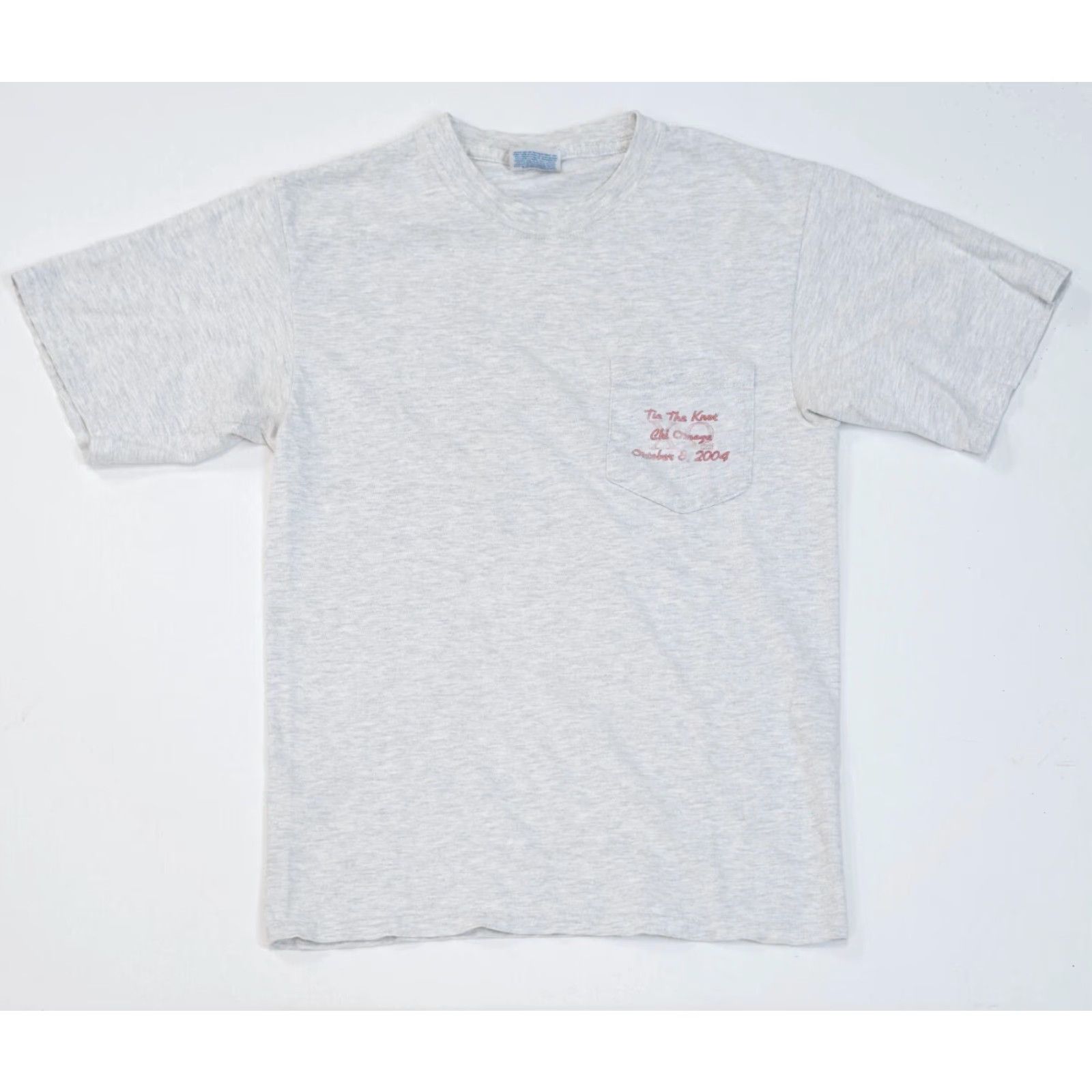 Hanes VINTAGE Hanes Fraternity Clemson University Chi Omega Frat Tee S Gray Crew Neck Short Sleeve 90s Rock Band Theme Mens Size US S / EU 44-46 / 1 - 4 Thumbnail