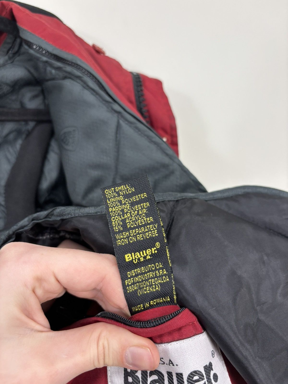Other Blauer Vintage Men’s Red Insulated USA Police Bomber Jacket Size US M / EU 48-50 / 2 - 19 Thumbnail