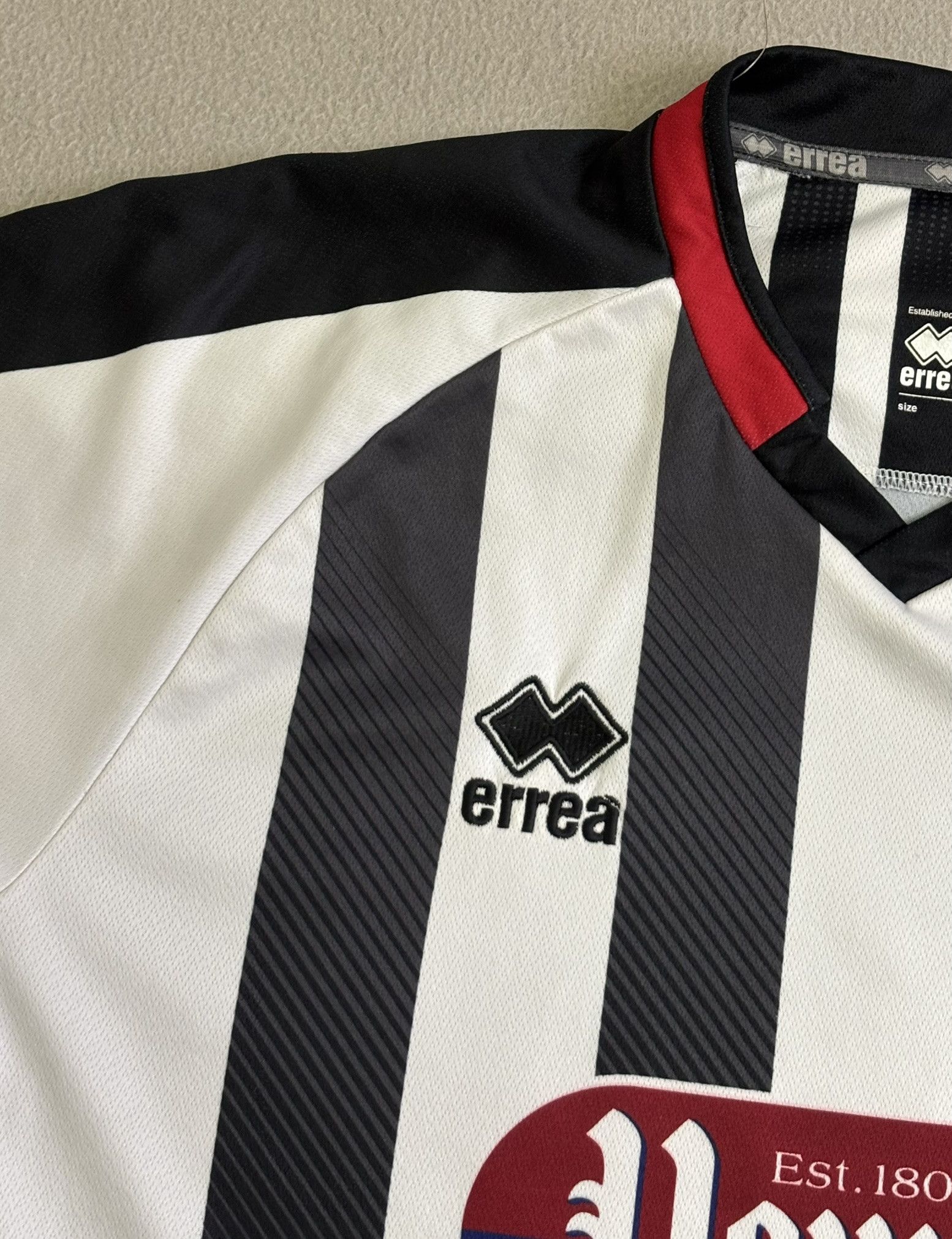 Errea Grimsby Town 2017/2018 #14 Errea Football Jersey Size L Size US L / EU 52-54 / 3 - 7 Thumbnail