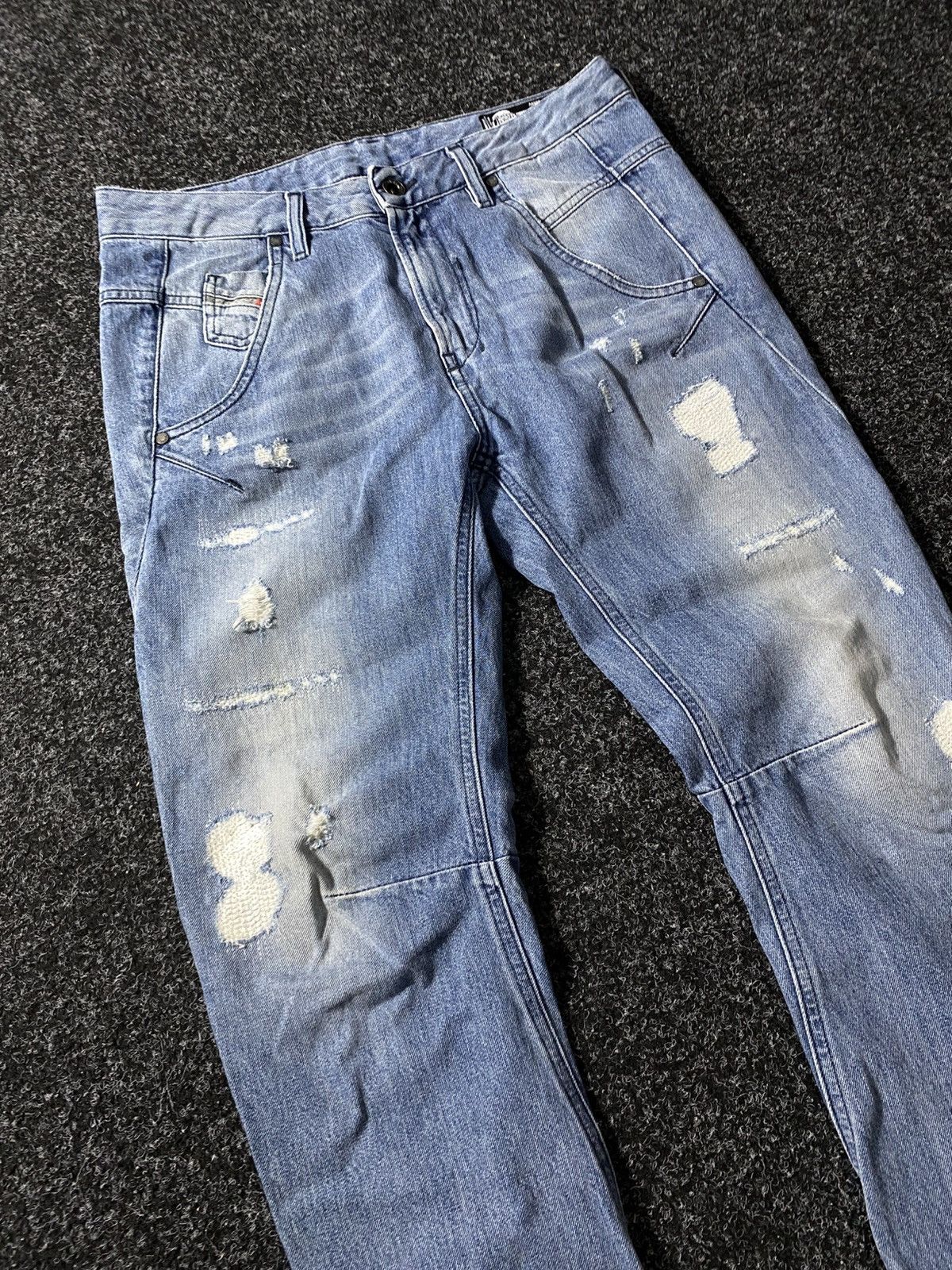 Diesel × If Six Was Nine × Vintage Vintage 90s Y2K Distressed Diesel Industry Jeans baggy pants Size 27" / US 4 / IT 40 - 5 Thumbnail
