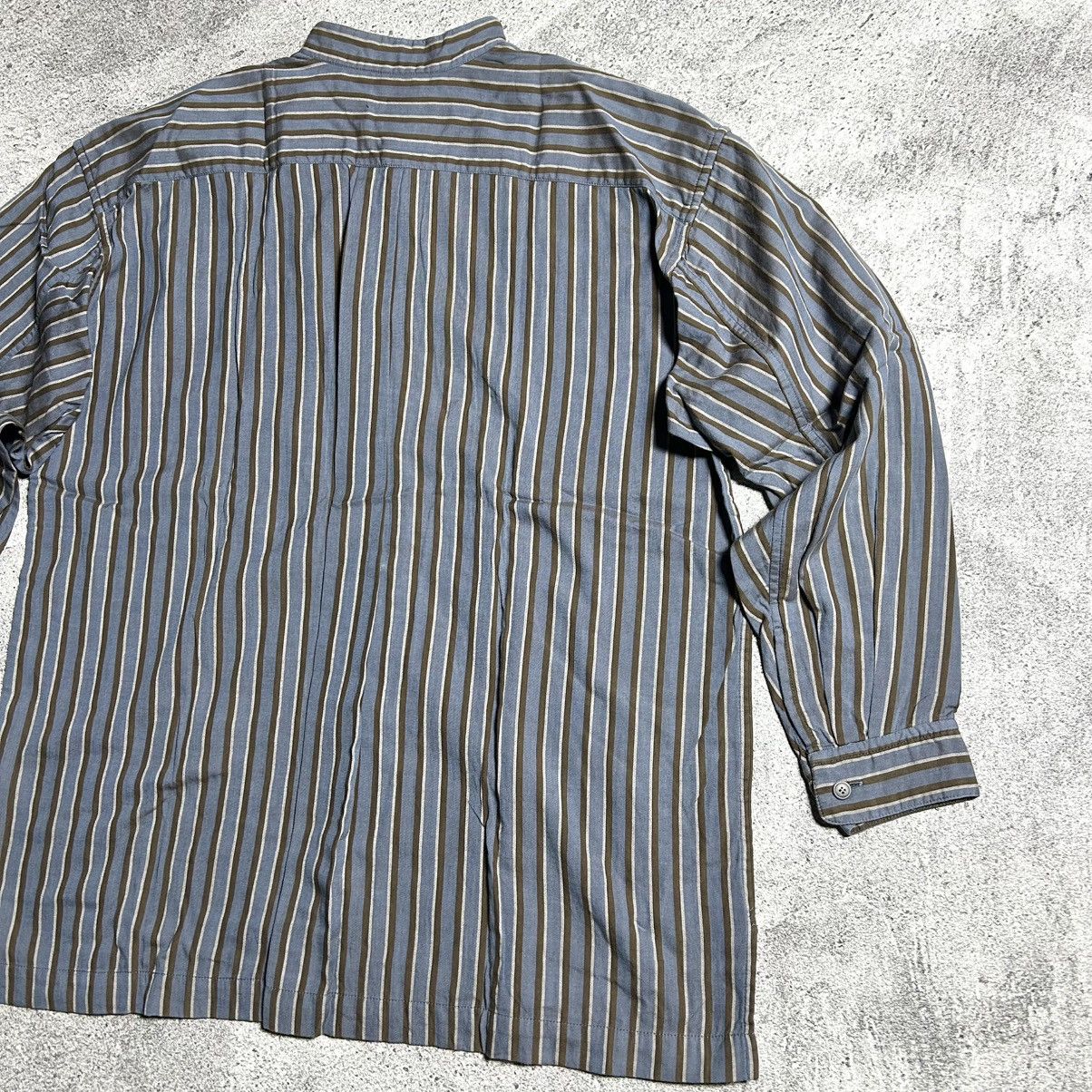 Issey Miyake 80s Issey Miyake Permanente Shangai Stripe Shirt Size US XL / EU 56 / 4 - 15 Thumbnail