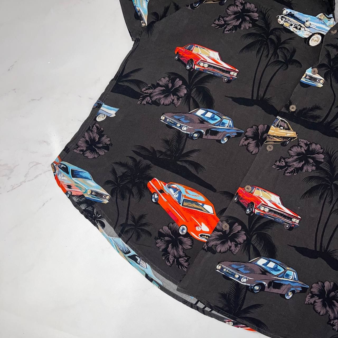 Vintage Shirt Hawai Shirt Print Cars Short sleeve Size XXL Baggy Size US XXL / EU 58 / 5 - 5 Thumbnail