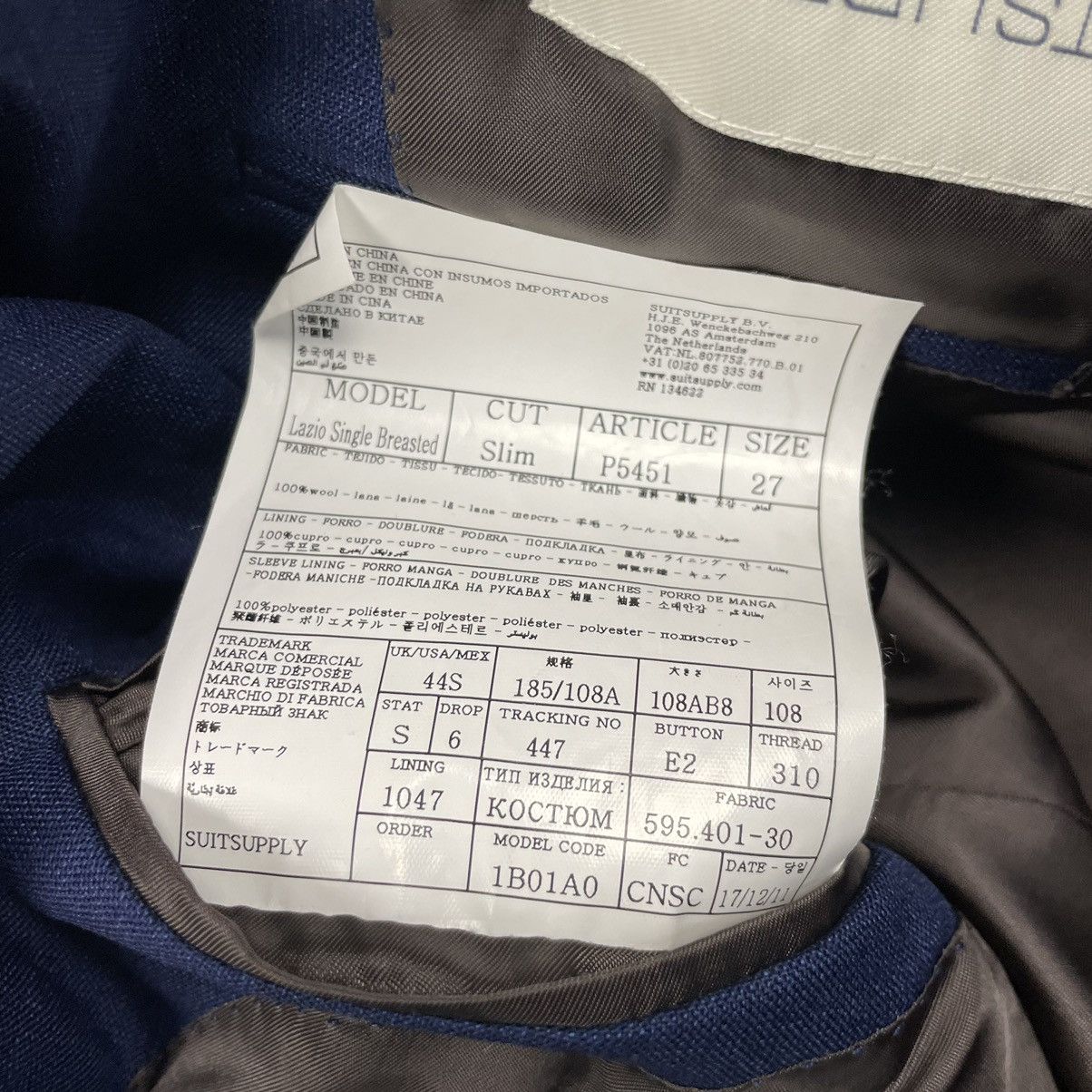 Suitsupply Suit Supply Lazio Single Breasted Blazer Size 44S - 7 Thumbnail