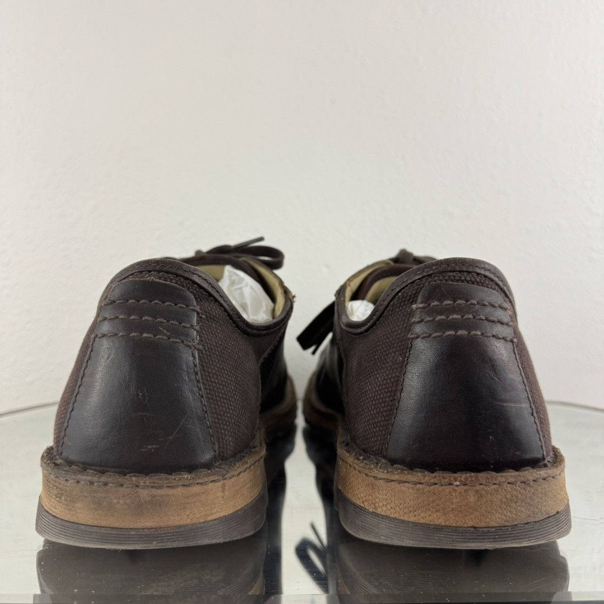 Dr. Martens DR. MARTENS Mens Dark Brown Leather Lace Up Oxford Sneakers Size US 13 / EU 46 - 4 Thumbnail