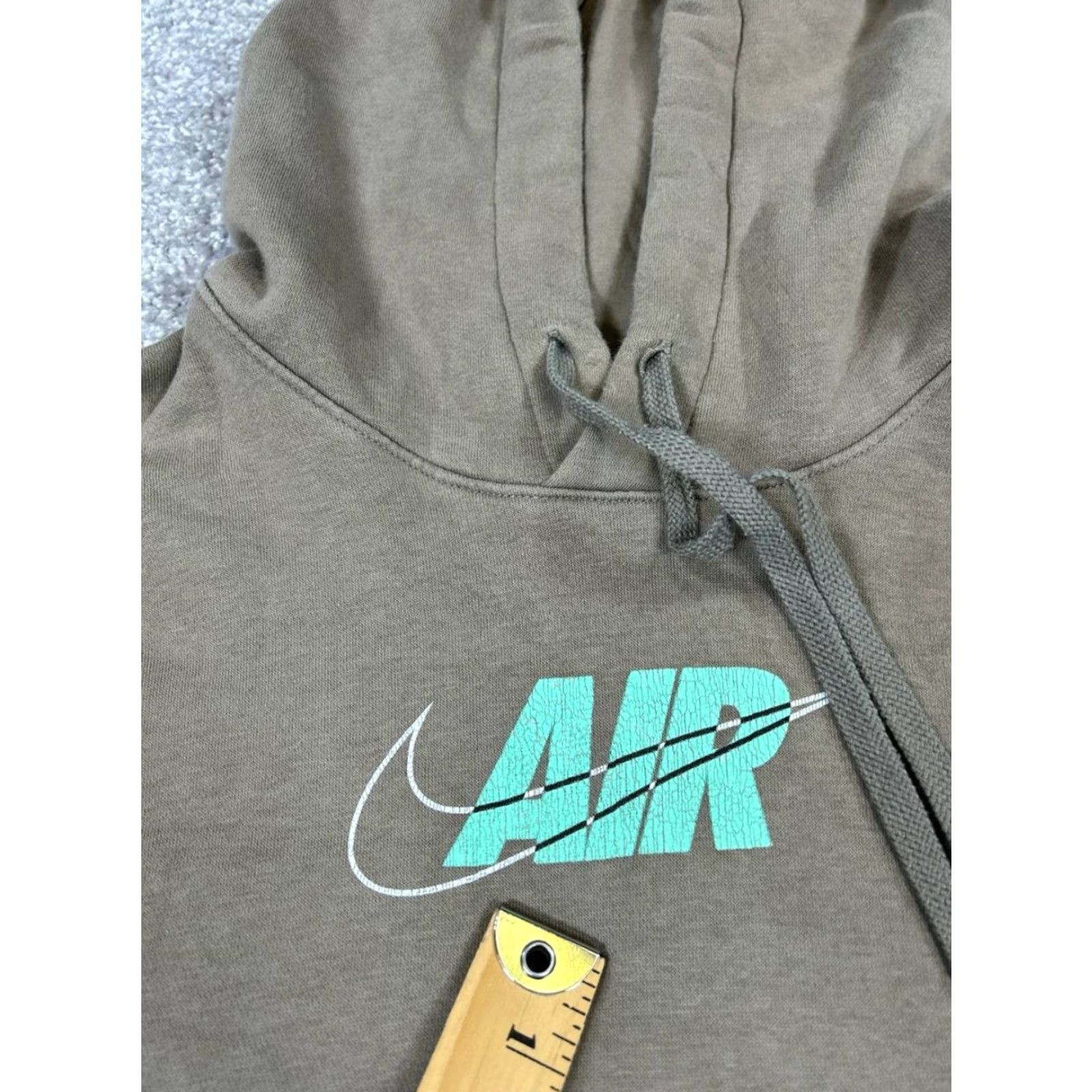 Nike Nike Air Hoodie Mens Medium Brown Blue Cotton Pullover Pullover Hoodie Sweatshirt Sports 90s Mens Size US M / EU 48-50 / 2 - 4 Thumbnail