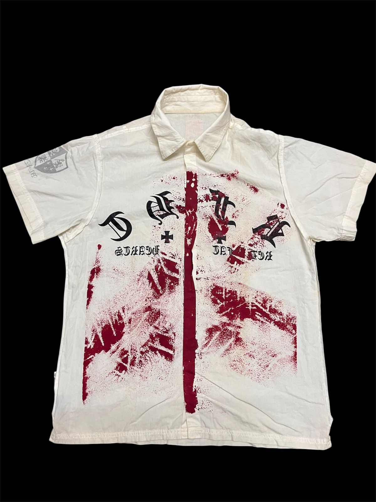 Seditionaries 💥Vtg Y2K Punk No Future Red Fat Hearts Anti Cross Anarchy Size US M / EU 48-50 / 2 - 1 Thumbnail