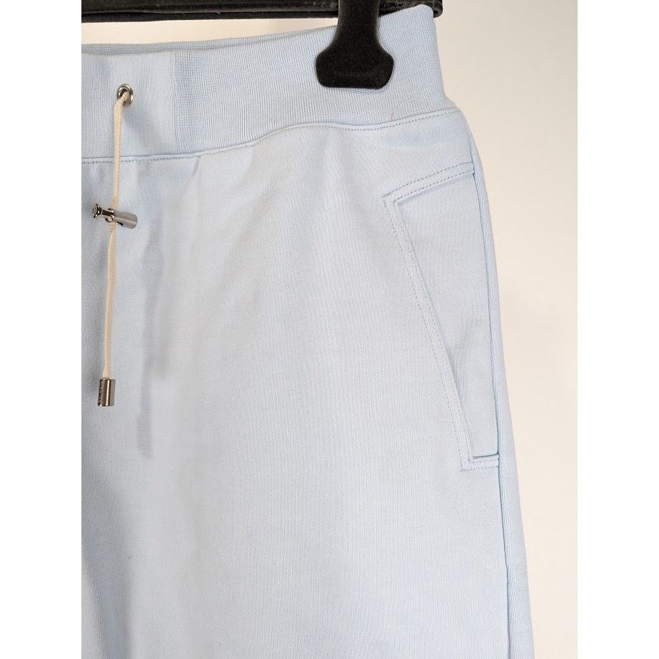 Balmain o1rshd1 B Logo Jogger Short in Baby Blue Size US 32 / EU 48 - 8 Thumbnail
