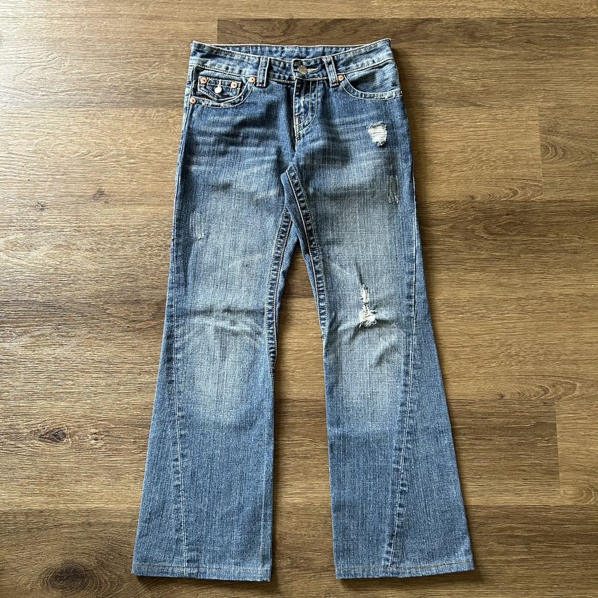 Vtg True Religion Colorful Rainbow denim flare