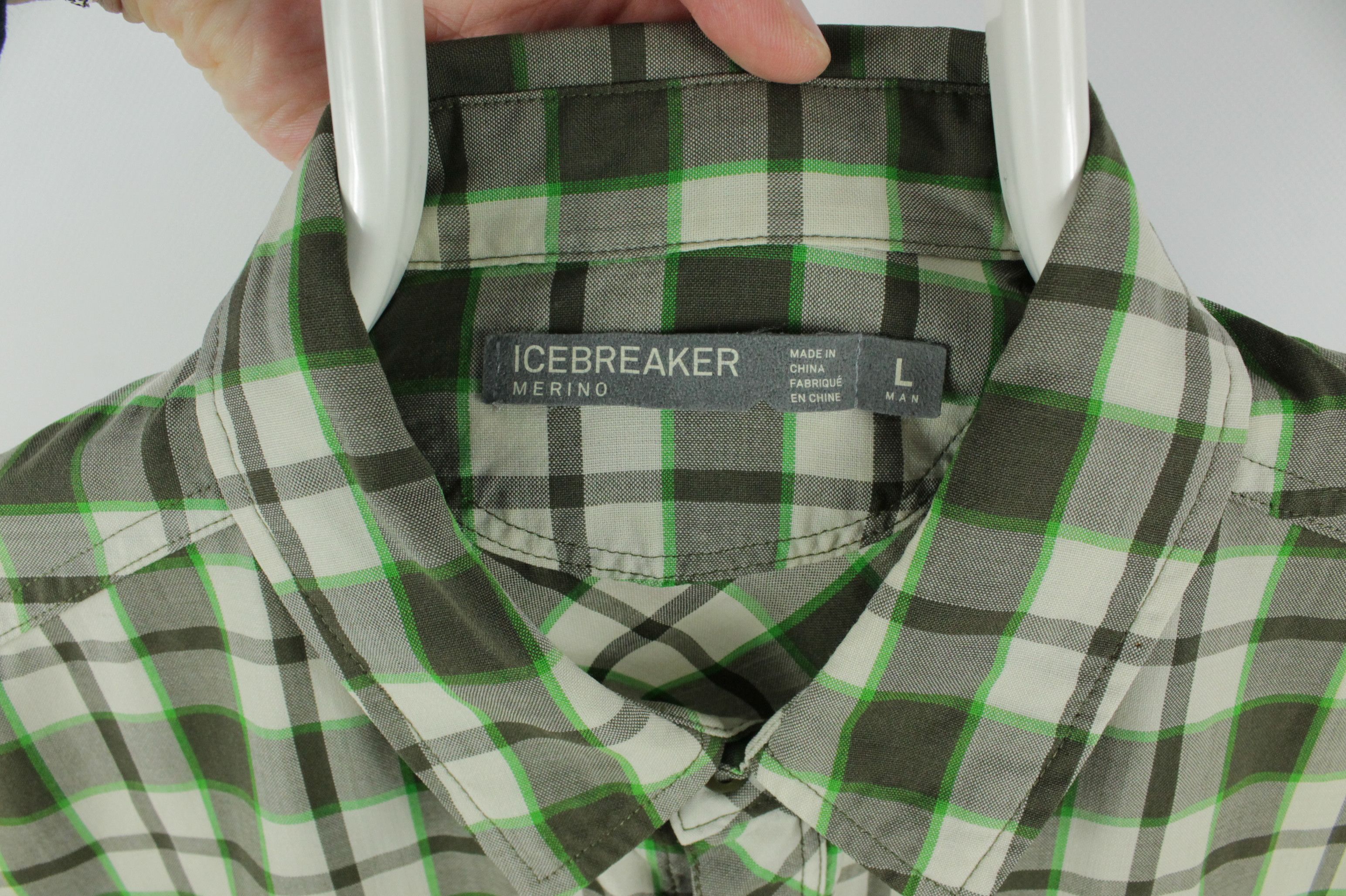 Icebreaker Icebreaker Compass Merino S/S Plaid Shirt Men's Size US L / EU 52-54 / 3 - 3 Thumbnail