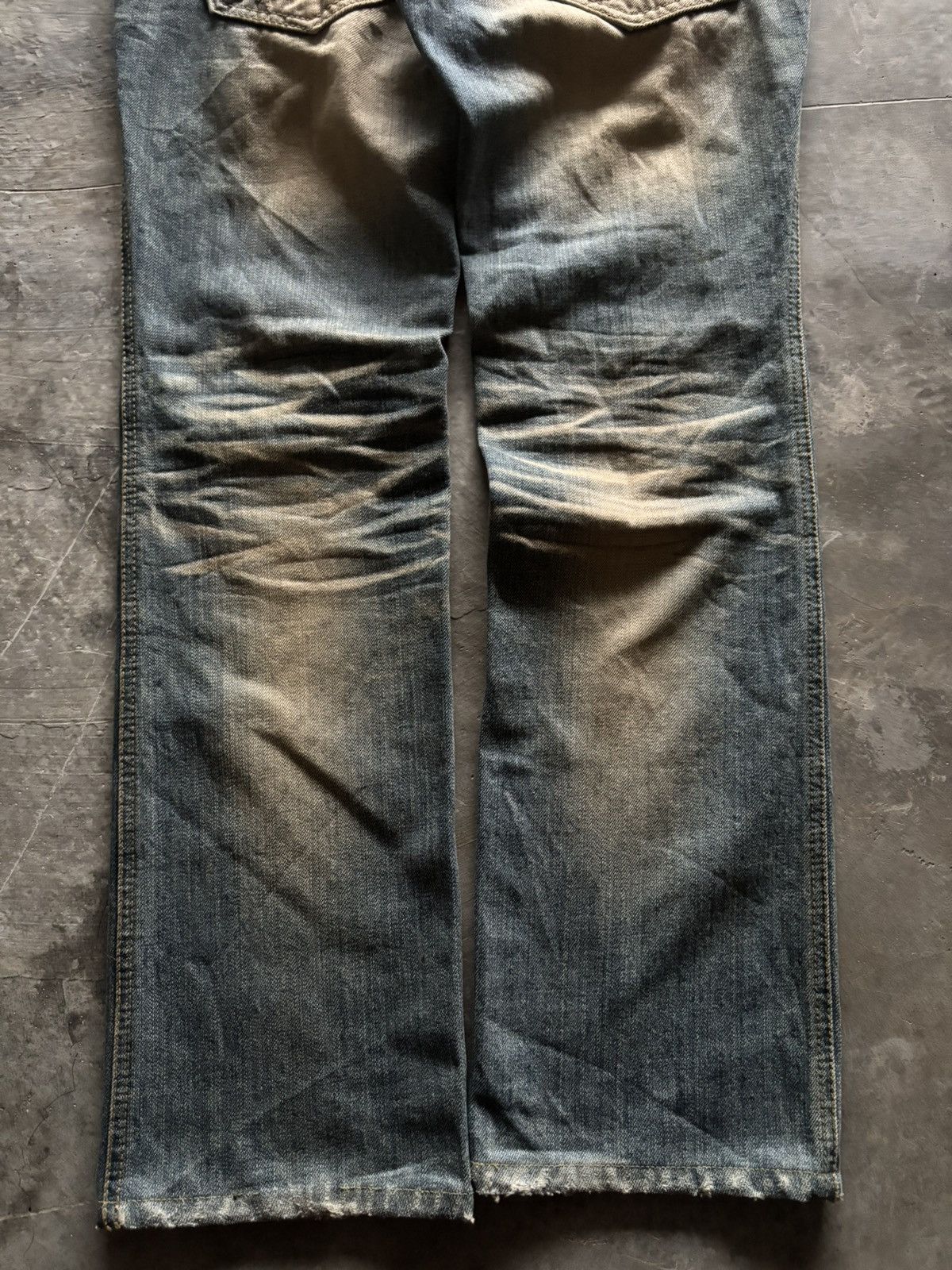 If Six Was Nine LOLITA JAPANESE JEANS MUD WASH MUDMAX DISTRESSED RUSTY PUNK Size US 30 / EU 46 - 19 Thumbnail