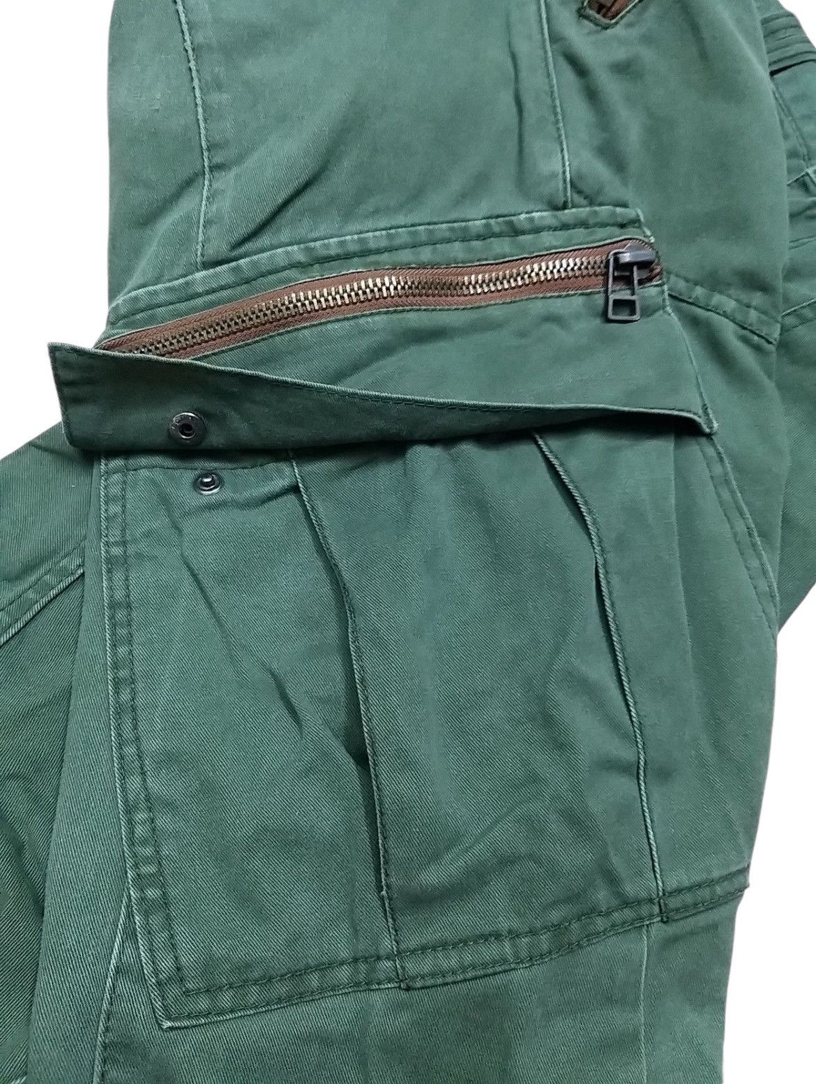 Japanese Brand SICK🔥DOMINATE HANDCRAFTED JEANS CARGO UTILITY PANT Size US 32 / EU 48 - 6 Thumbnail
