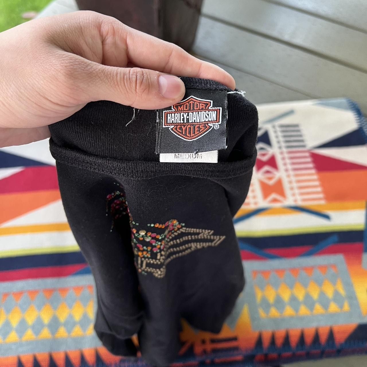 Harley Davidson × Vintage Vintage harley davidson long sleeve with flames Size M / US 6-8 / IT 42-44 - 6 Thumbnail