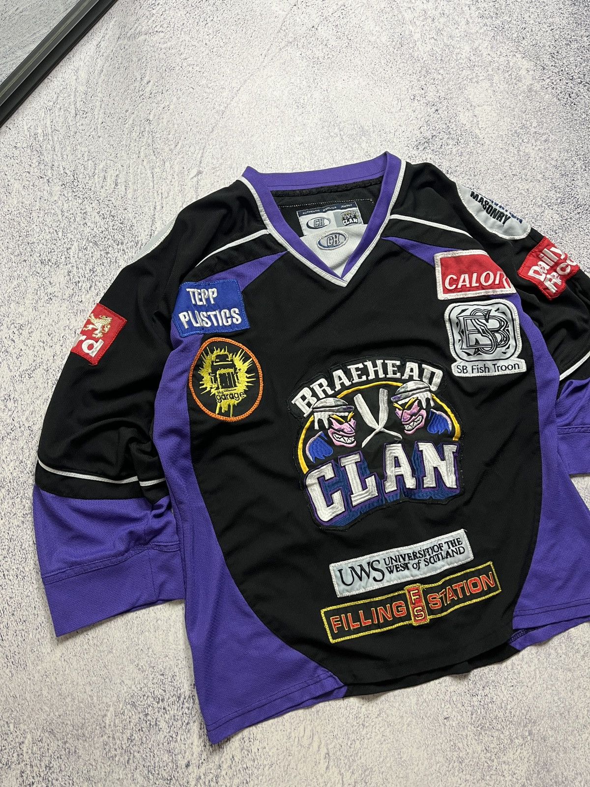 NHL Braehead Glasgow Clan EIHL Ice Hockey Jersey Haywood #11 Size US M / EU 48-50 / 2 - 3 Thumbnail