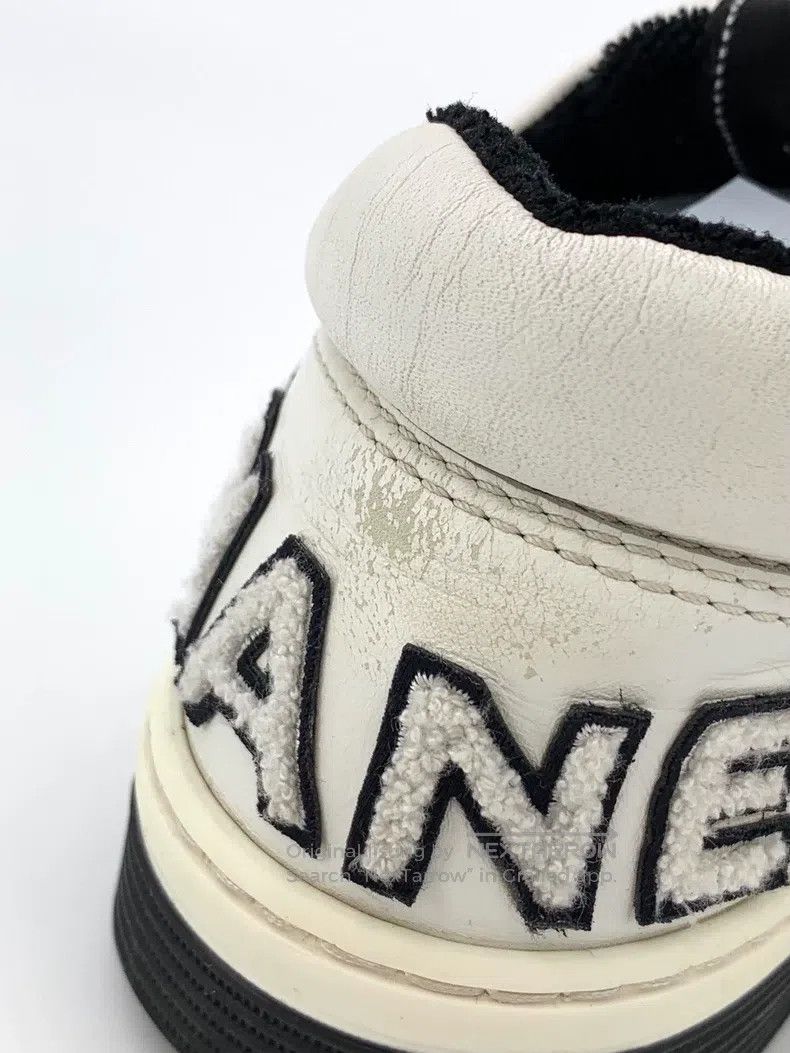Chanel Chanel Black and white colour matching plush logo letter l Size US 6.5 / IT 36.5 - 8 Thumbnail