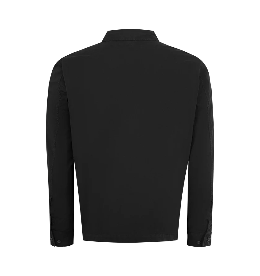 C.P. Company o1h1sh10526 Gabardine Zipped Lens Overshirt in Black Size US M / EU 48-50 / 2 - 2 Thumbnail