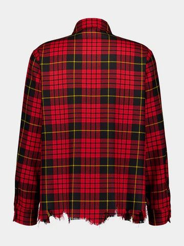 Alexander McQueen o1srvl11e0226 Distressed MacQueen Tartan Shirt In Multicolor Size US XL / EU 56 / 4 - 2 Thumbnail
