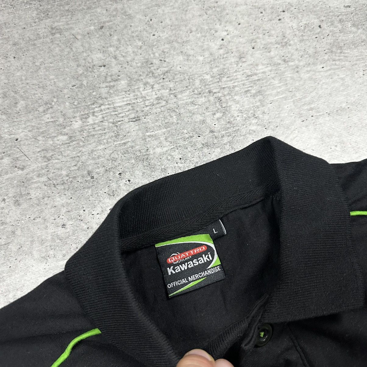 Yamaha Official Quattro Plant Kawasaki Team Polo Shirt Black Size US L / EU 52-54 / 3 - 10 Thumbnail