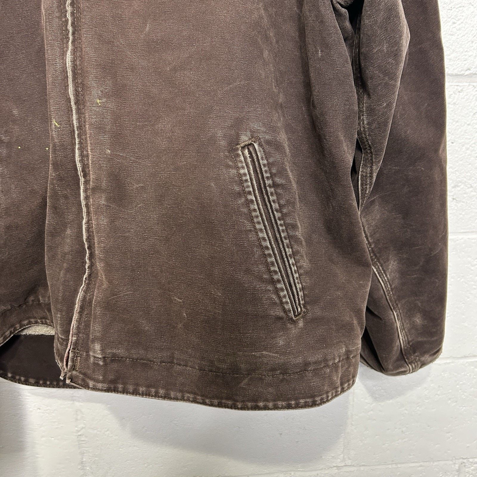 Carhartt Y2K Carhartt Sherpa-Lined Hooded Detroit Jacket “Dark Brown” Size US XL / EU 56 / 4 - 4 Thumbnail