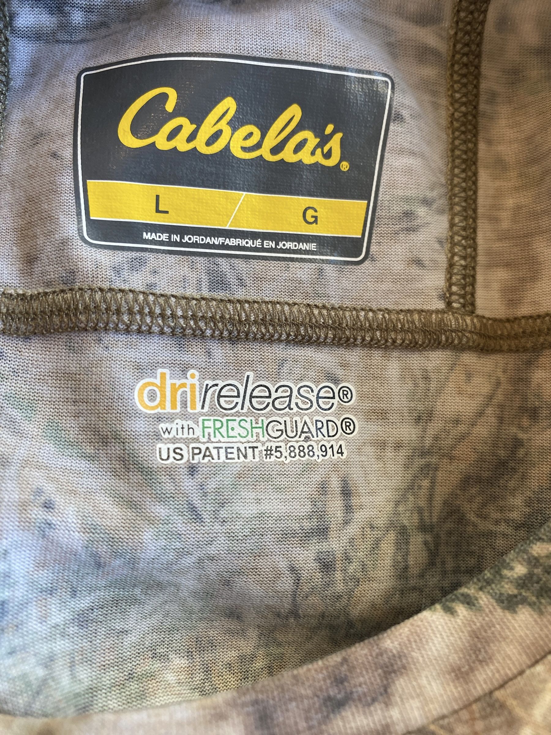 Cabelas Long & Shot Sleeve Camo Shirts Size US L / EU 52-54 / 3 - 5 Thumbnail