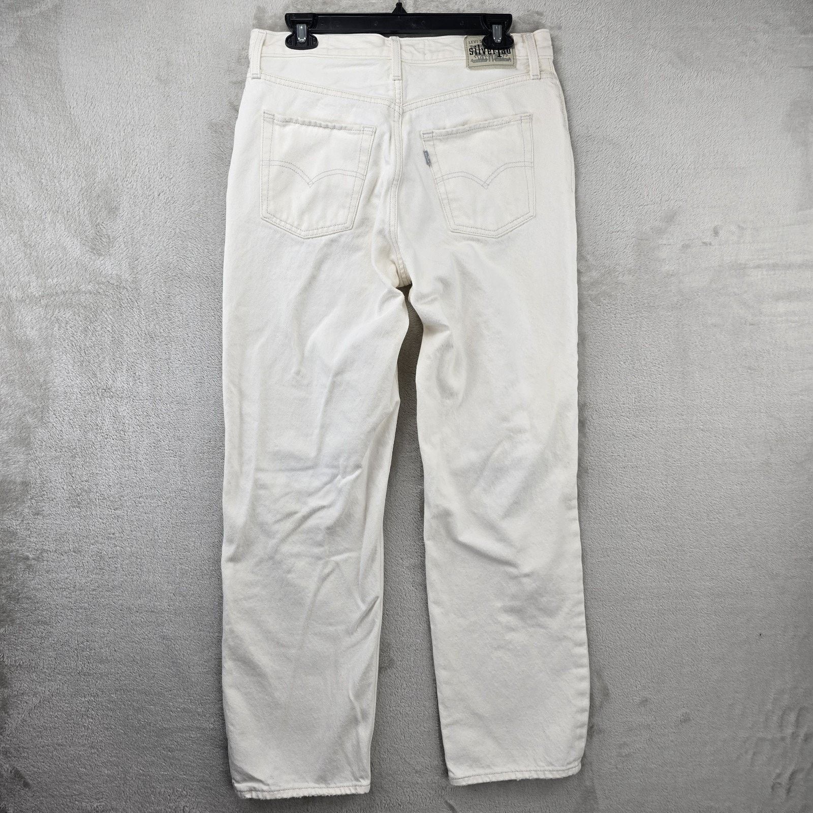 Levi's Levis Silver Tab 94 Baggy Jeans Womens 30 (Fits 32x30) White Size 30" / US 8 / IT 44 - 9 Thumbnail