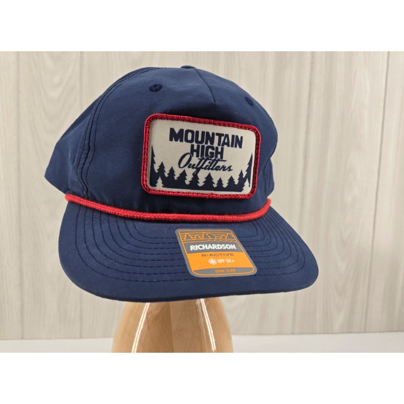 Vintage VINTAGE Mountain High Outfitters Richardson Snapback Hat Blue Men One Size Casual Solid Size ONE SIZE - 4 Thumbnail