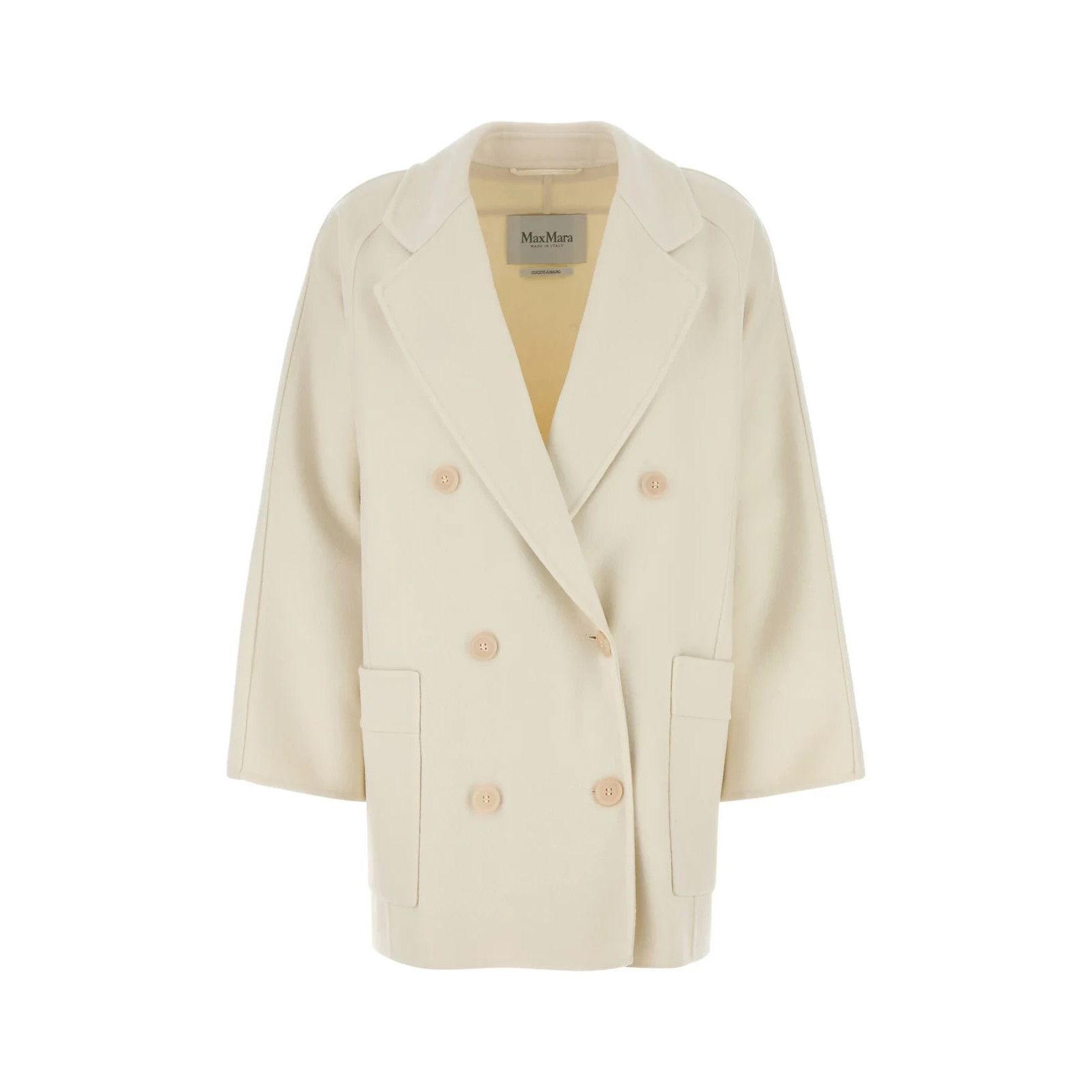 Max Mara MAX MARA Orma Ivory Wool Blend Coat New & Authentic (Women's Size XS / US 0-2 / IT 36-38 - 1 Thumbnail