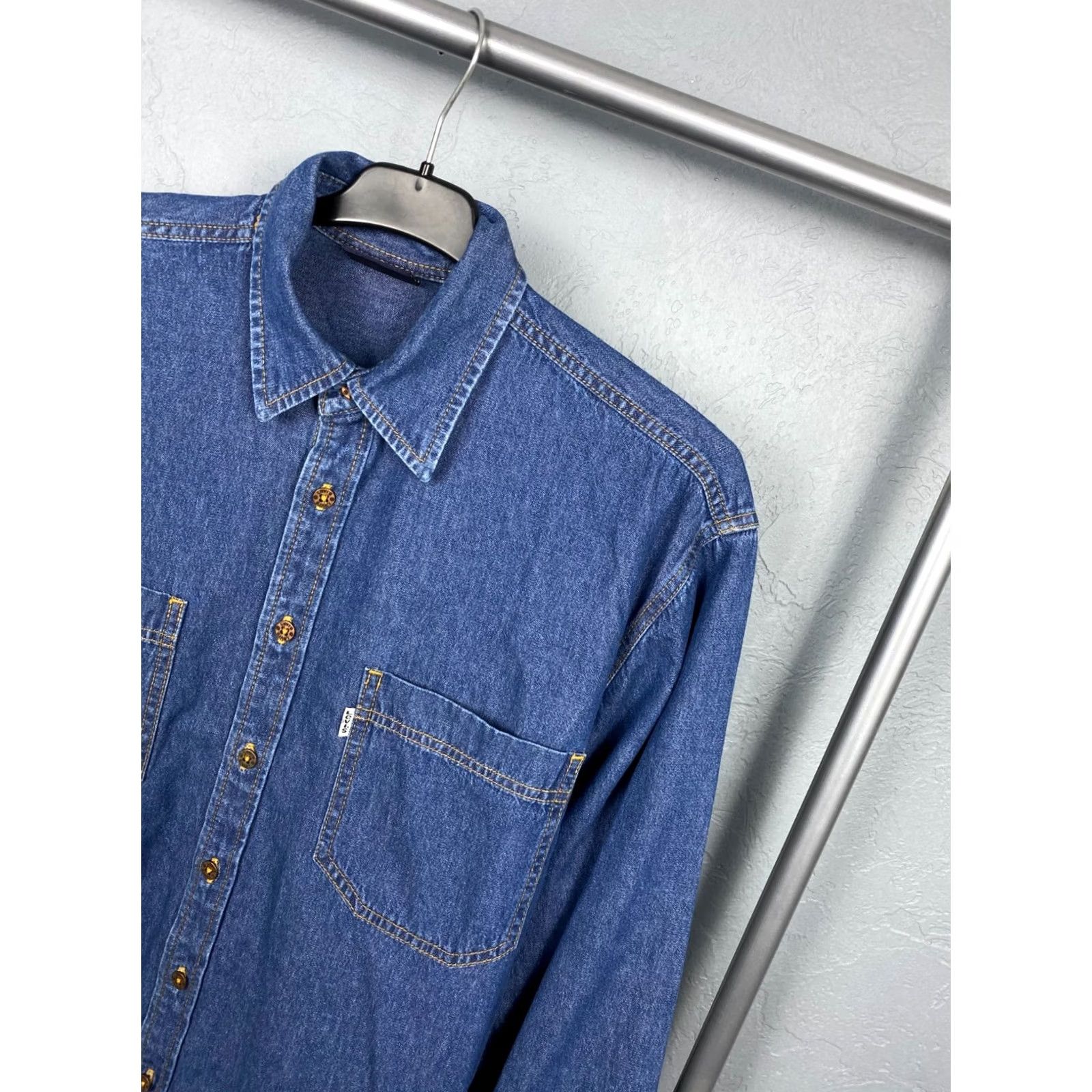 Levi's Levis 90s Vintage Mens Denim Jeans Shirt White Tab Size M Shirt Mens 90s Levi's Denim Blue Tab Vintage Size US M / EU 48-50 / 2 - 2 Thumbnail