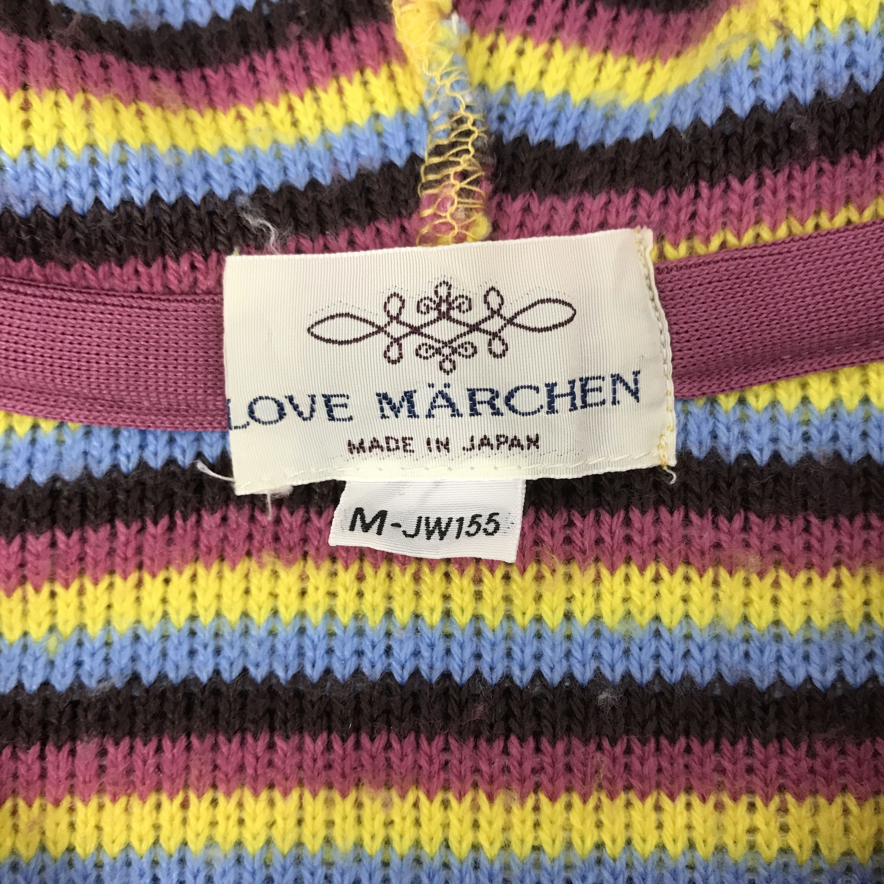 Japanese Brand × Vintage Vintage Love marchen sherpa striped zipper Jacket Size M / US 6-8 / IT 42-44 - 9 Thumbnail