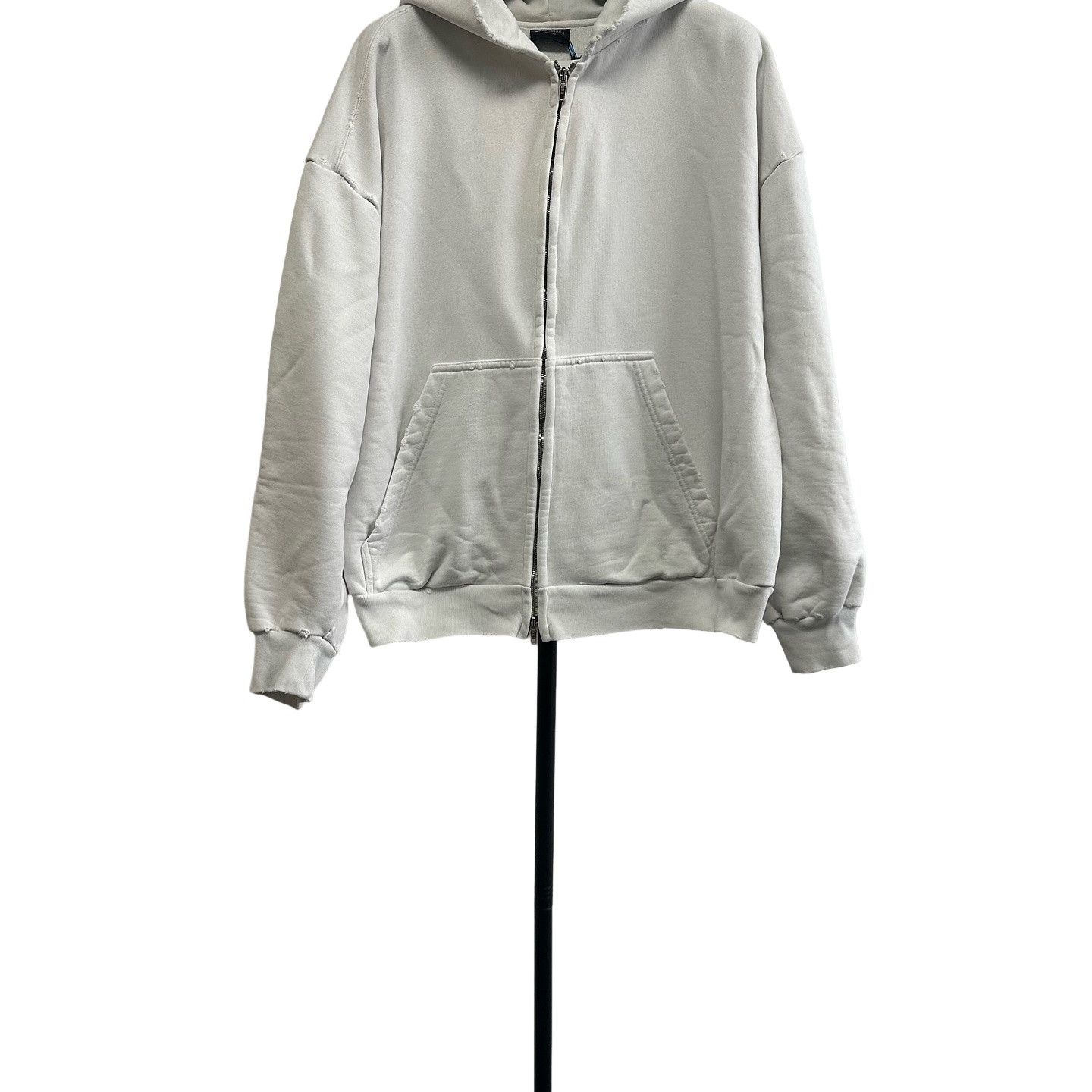 Balenciaga Balenciaga Skater Zip-up Hoodie Medium Fit in Gray