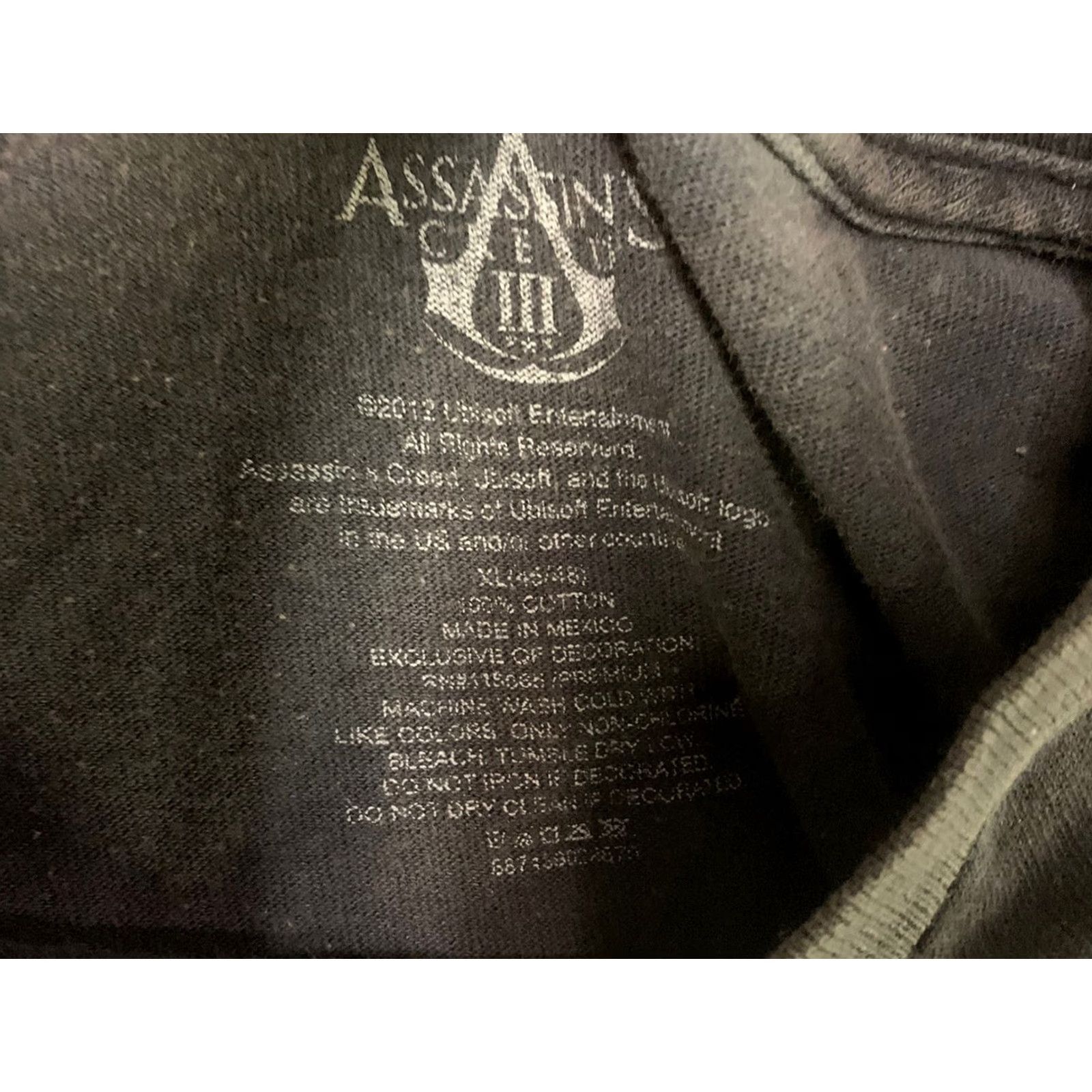Vintage Assassins Creed III 2012 Promo Black T Shirt Mens Large Size US L / EU 52-54 / 3 - 3 Thumbnail