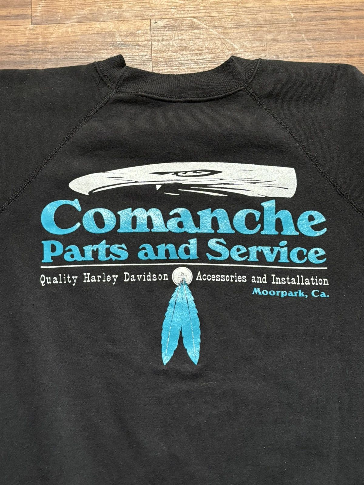 Harley Davidson × Vintage Vintage 80s Harley Davidson Commanche Crewneck Size US L / EU 52-54 / 3 - 5 Thumbnail