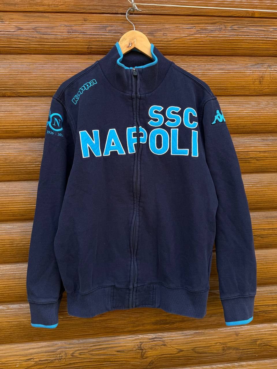 Kappa Vintage Kappa Napoli Football Jacket Track Soccer Size L Size US L / EU 52-54 / 3 - 1 Thumbnail