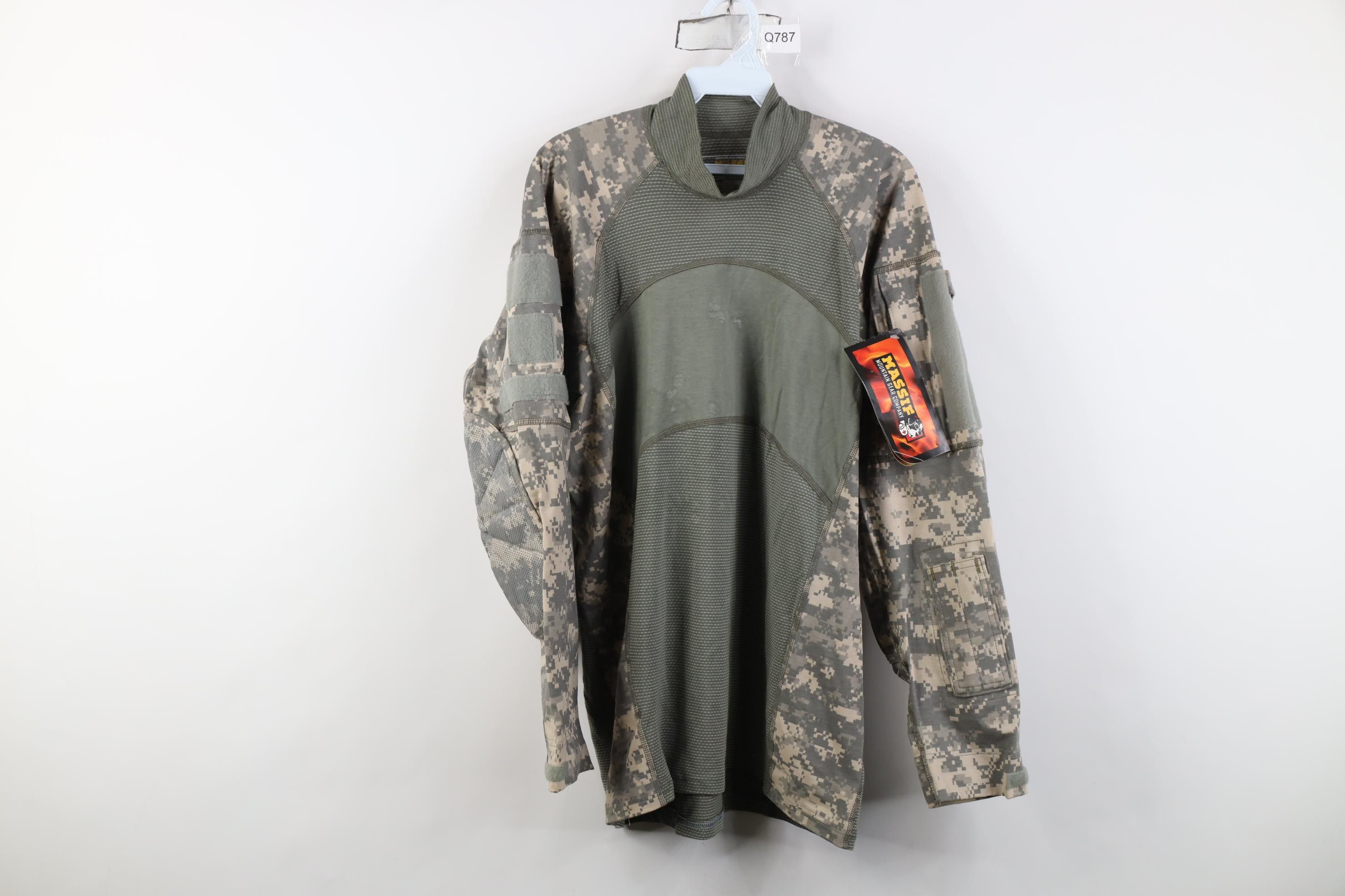 Massif Deadstock Vintage Y2K 2006 Massif Army Shirt Flame Resistant Size US L / EU 52-54 / 3 - 1 Thumbnail