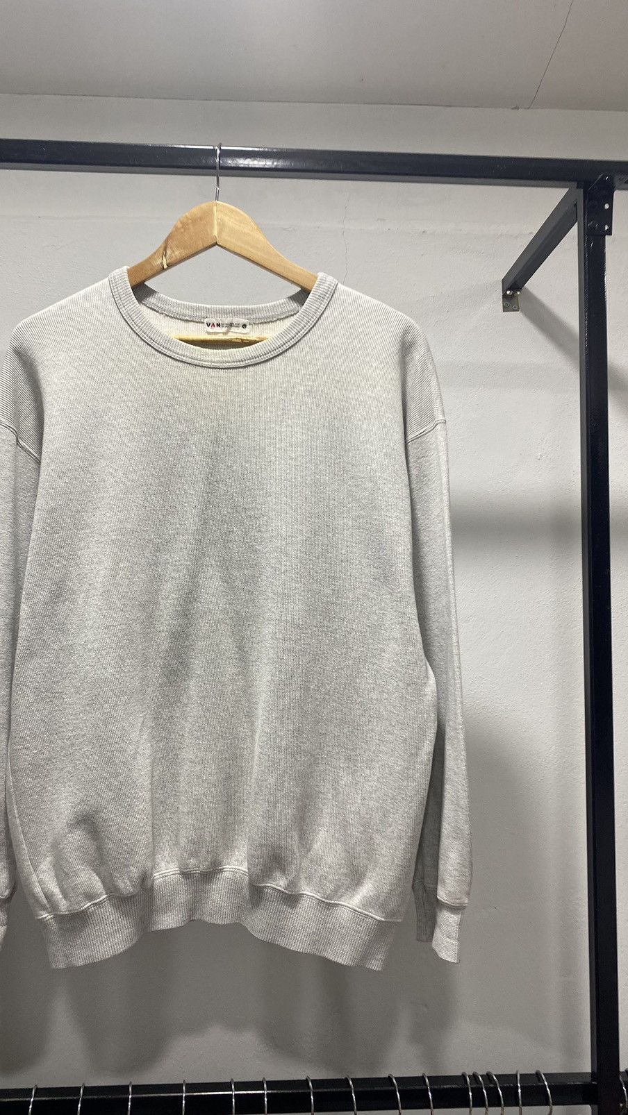Van × Vintage VAN JAC JAPAN KNIT SWEATER BACKHIT SPELLOUT Size US L / EU 52-54 / 3 - 7 Thumbnail