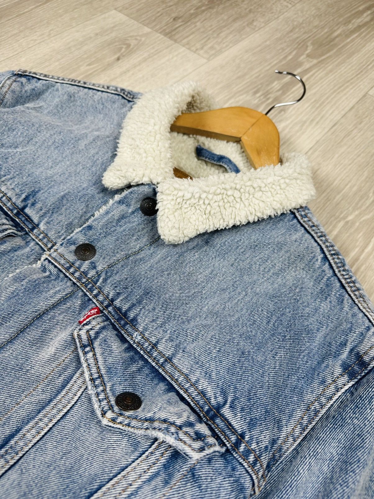 Levi's Vintage Levi’s Premium Denim Sherpa Jacket Size XL Size US XL / EU 56 / 4 - 8 Thumbnail