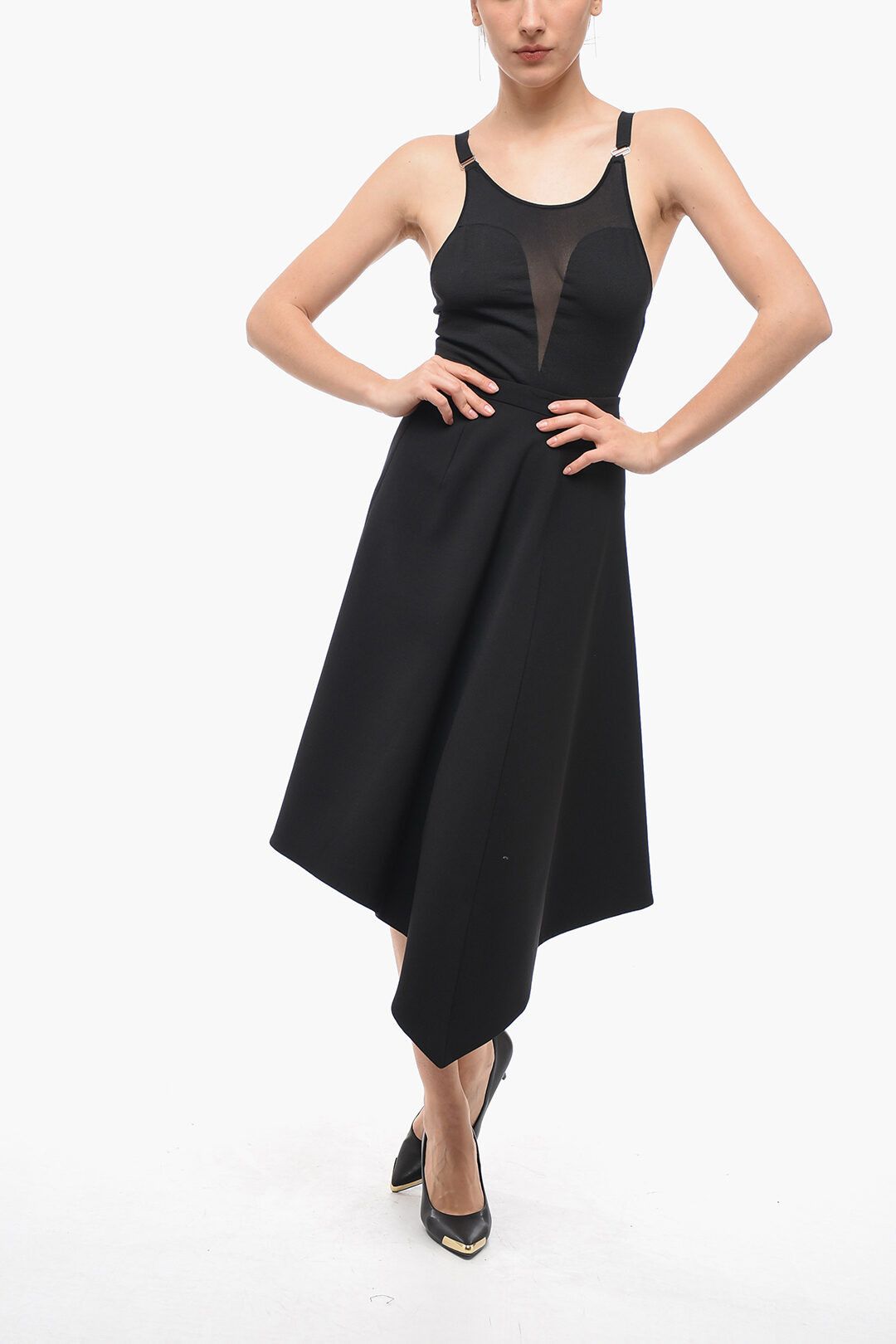 Vetements og1mm0824 Skirt with Split in Black Size 27" / US 4 / IT 40 - 4 Thumbnail
