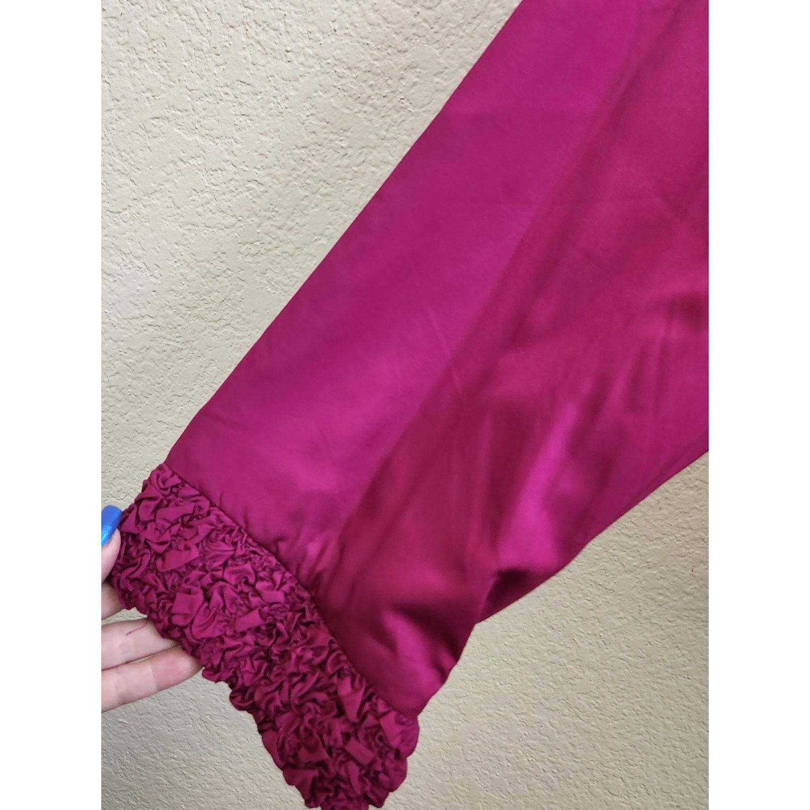 Other Susan Graver Fuchsia Puckered Collar Full Zip Jacket 3X Size 3XL / US 20-22 - 3 Thumbnail