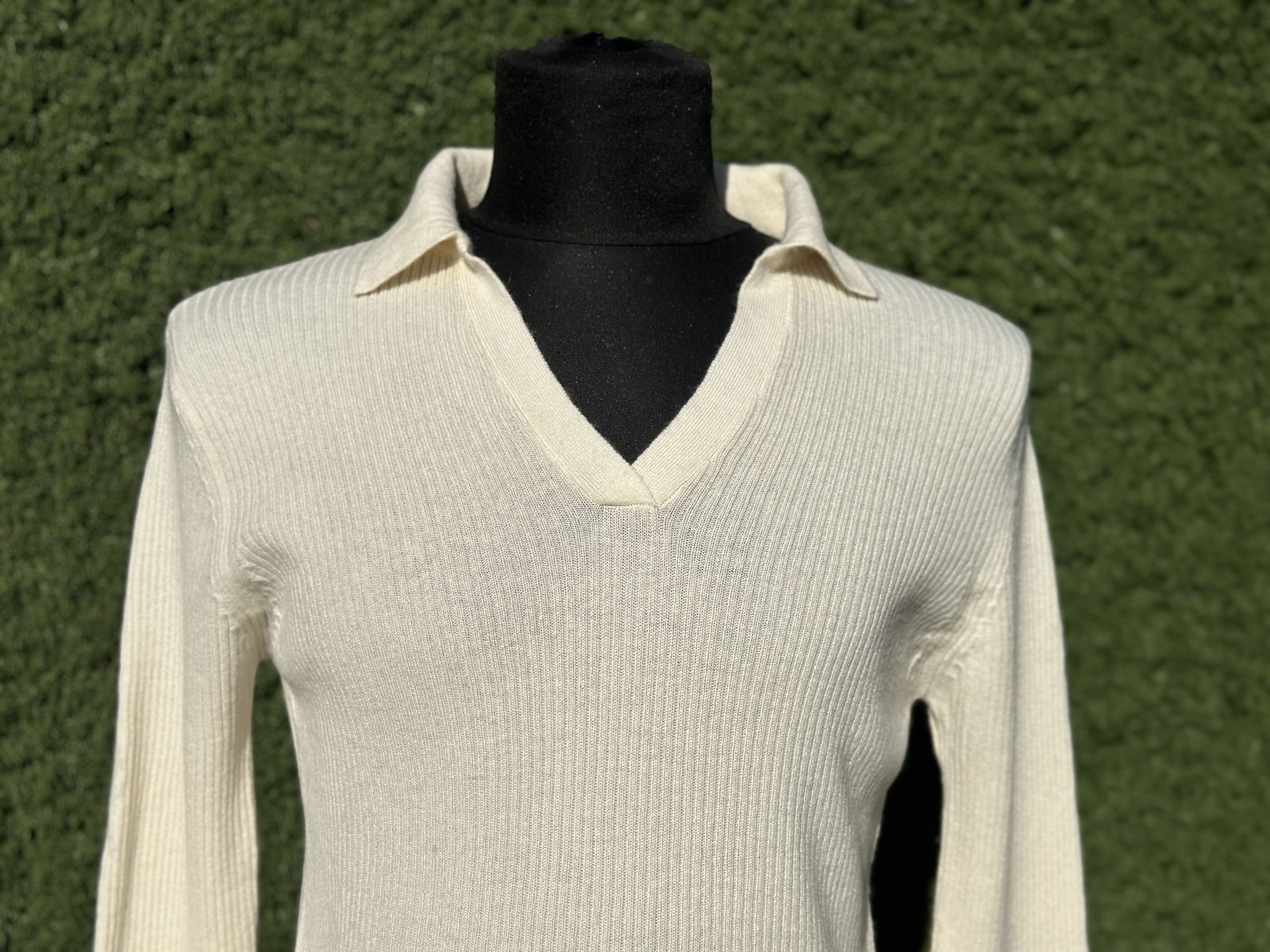Brunello Cucinelli Brunello Cucinelli Knit Polo Collar Slim Cashmere Size 50 Size M / US 6-8 / IT 42-44 - 4 Thumbnail