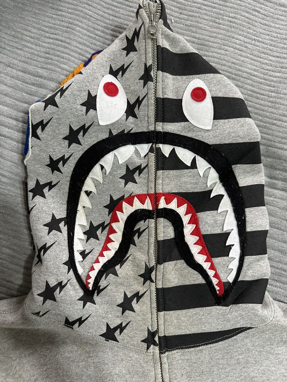 Bape Bape Sta Shark Full Zip Hoodie Size US L / EU 52-54 / 3 - 3 Thumbnail