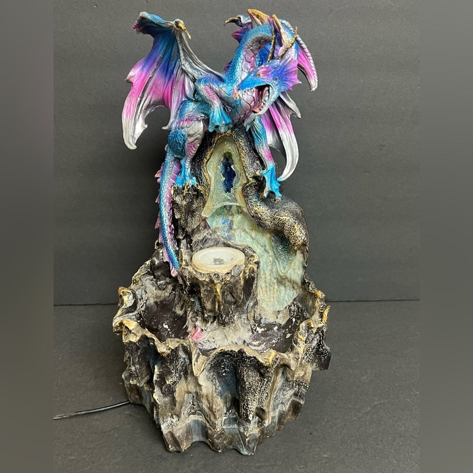 Other Dream Weaver Night Blue Purple Dragon Working Fountain EBROS Size ONE SIZE - 1 Thumbnail
