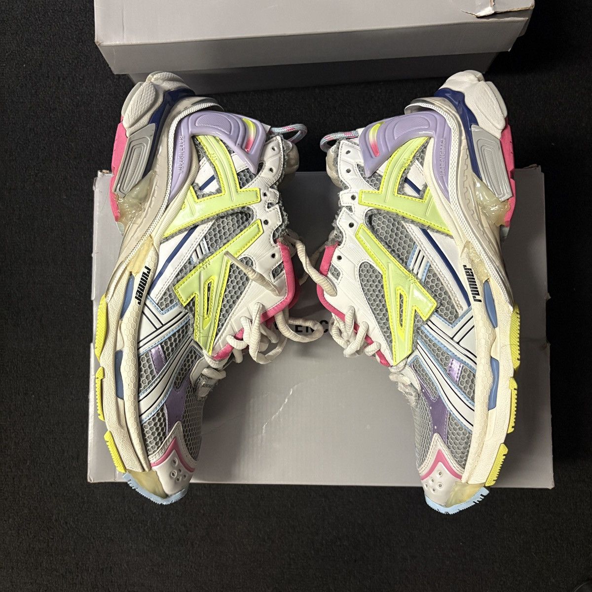 Balenciaga Balenciaga Runner Grey Multi Color Size US 12 / EU 45 - 4 Thumbnail