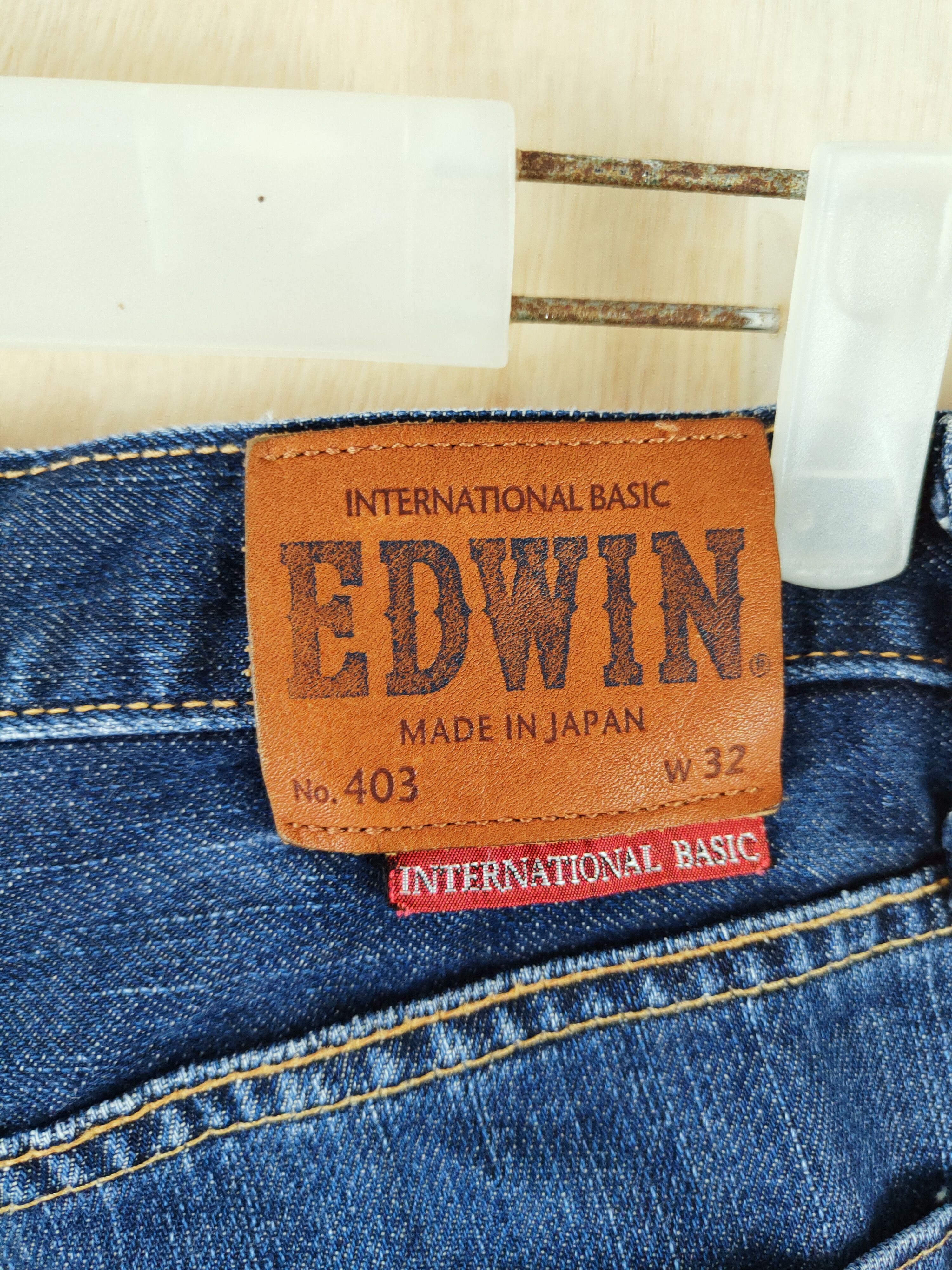 Edwin Edwin Dark Blue Distressed Ripped Jeans #S2661 Size US 33 - 12 Thumbnail