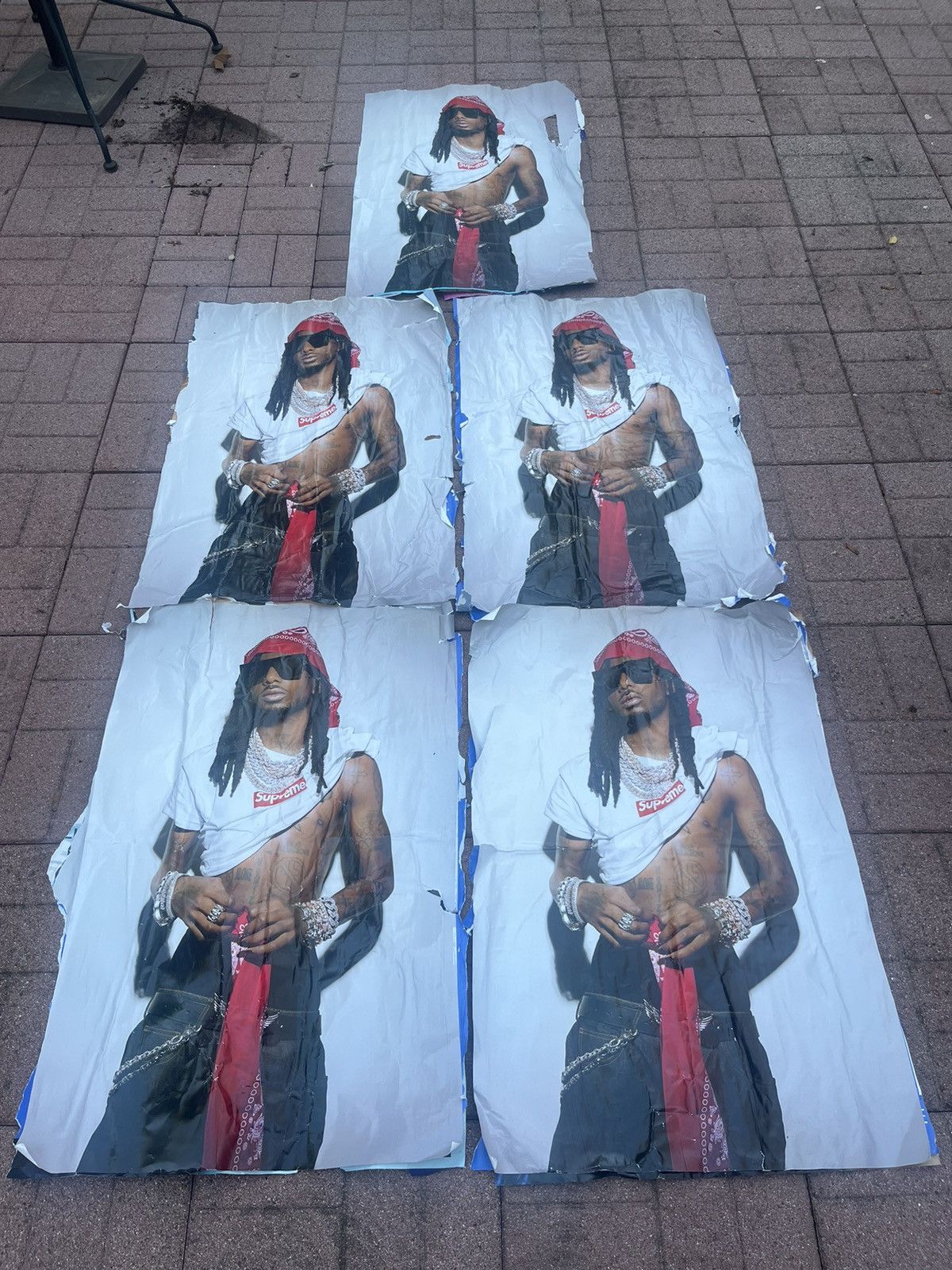 Supreme Supreme Playboi Carti Poster Small (5 IN HAND) Size ONE SIZE - 2 Thumbnail