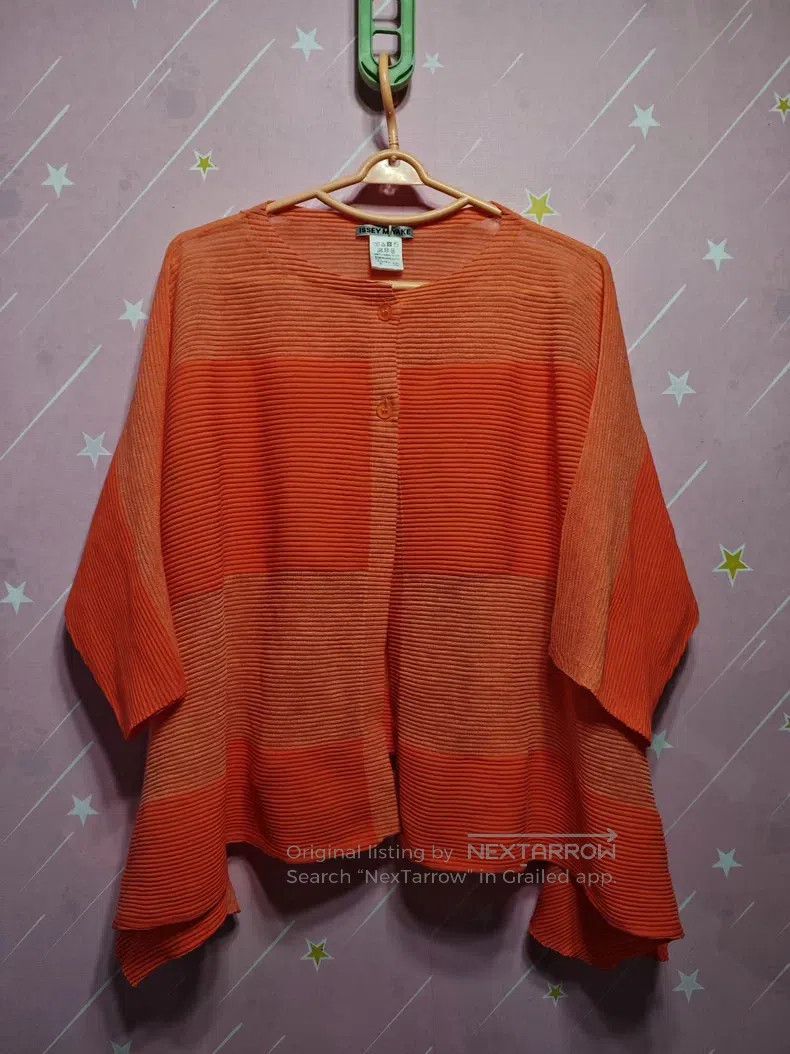 Issey Miyake Issey Miyake Orange Ruched Top Size M / US 6-8 / IT 42-44 - 1 Thumbnail