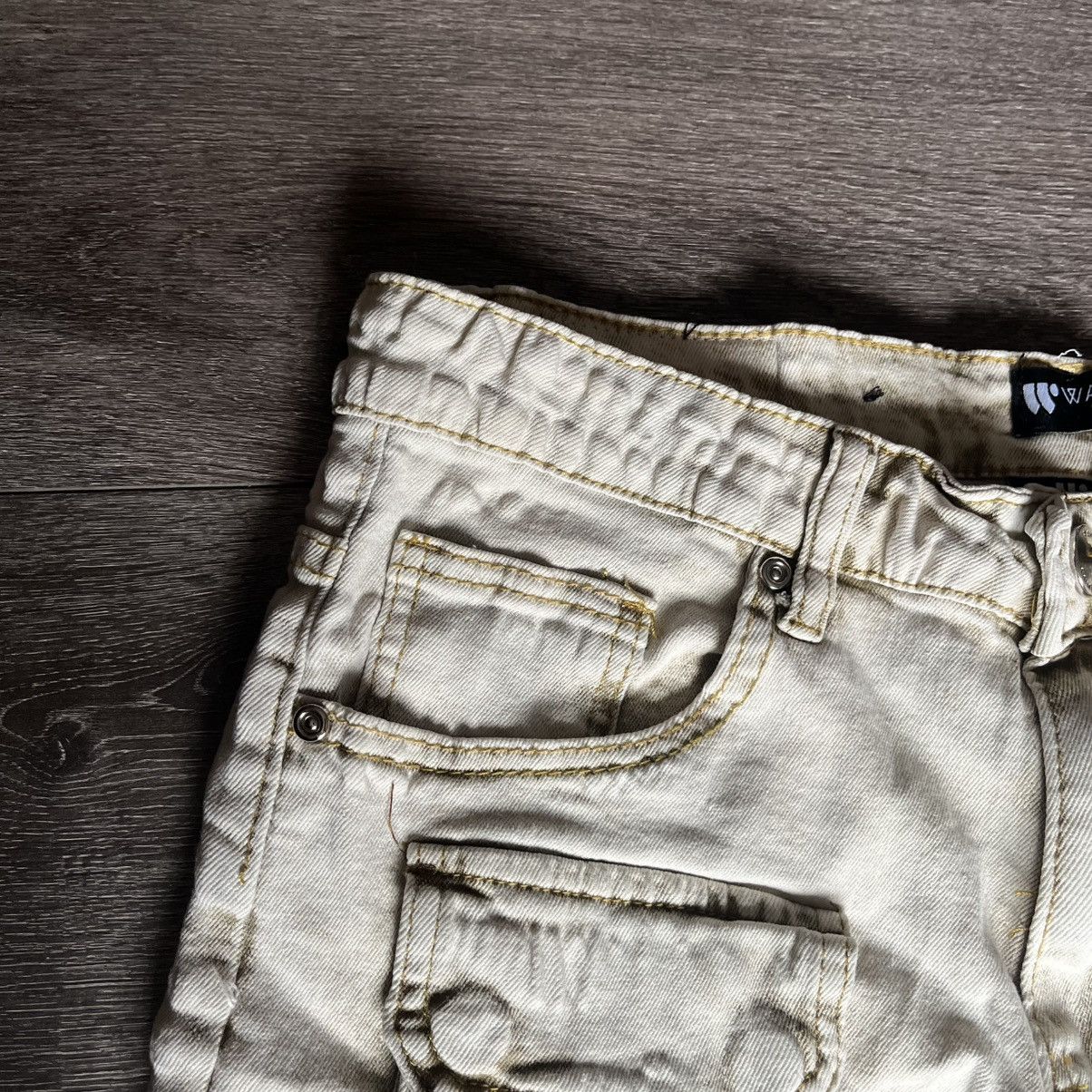 Waimea Waimea Cargo Khaki Washed Jeans Shorts Size 30 Skinny Fit Size US 30 / EU 46 - 6 Thumbnail