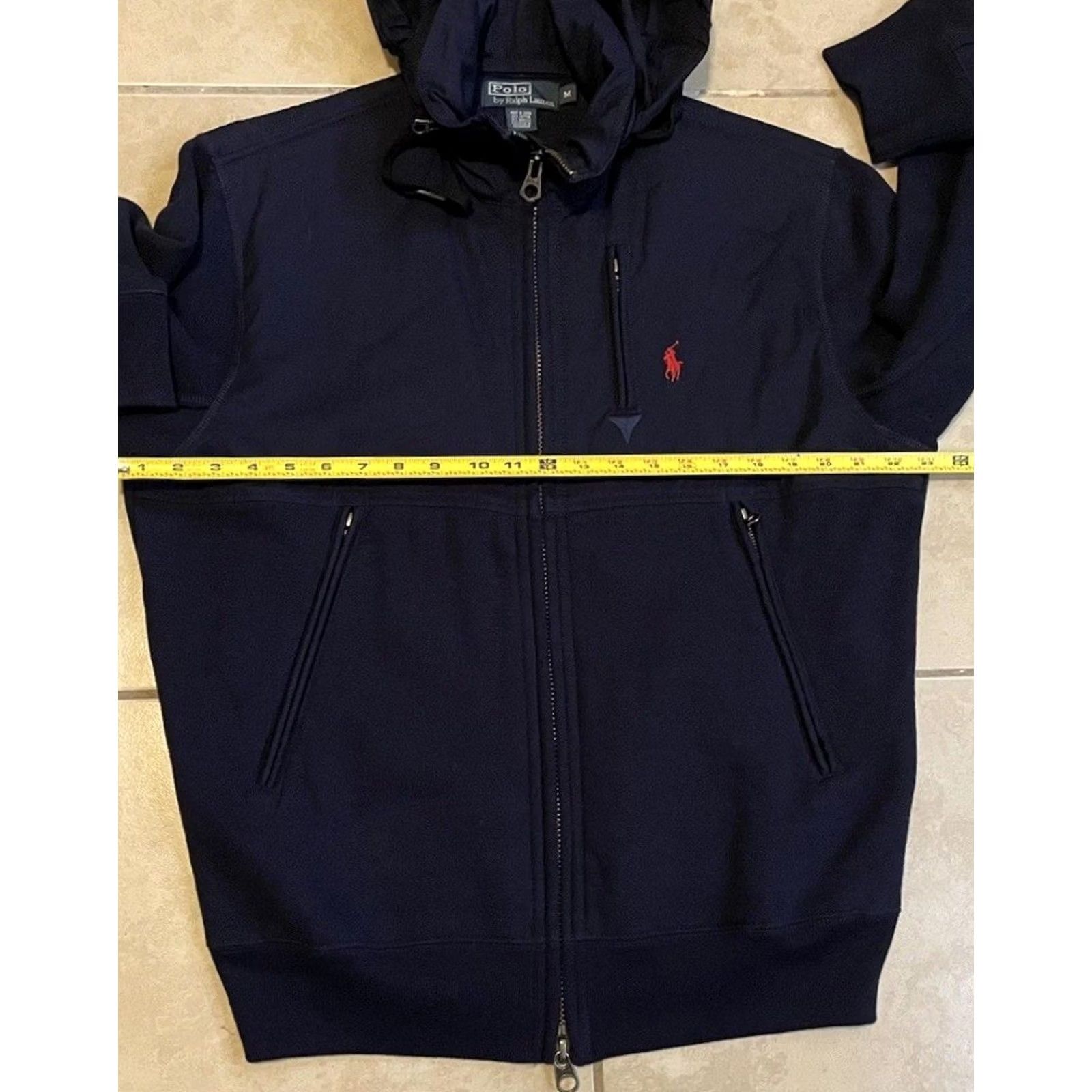 Polo Ralph Lauren VINTAGE Polo Ralph Lauren Hybrid Fleece Jacket M Blue Bomber Jacket Mens Polo Ralph Lauren Sport Stadium 90s Size US M / EU 48-50 / 2 - 6 Thumbnail